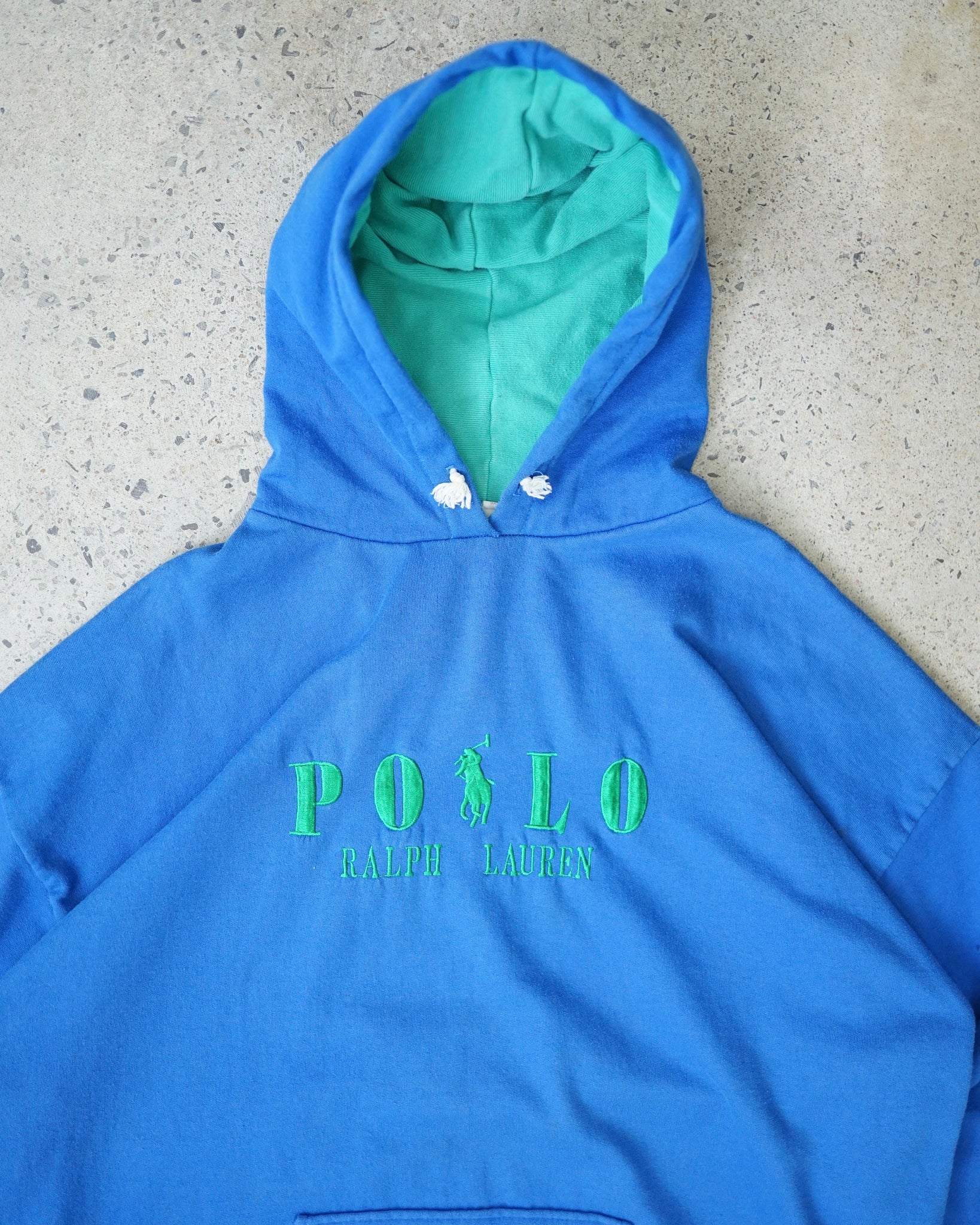 polo ralph lauren hoodie - large