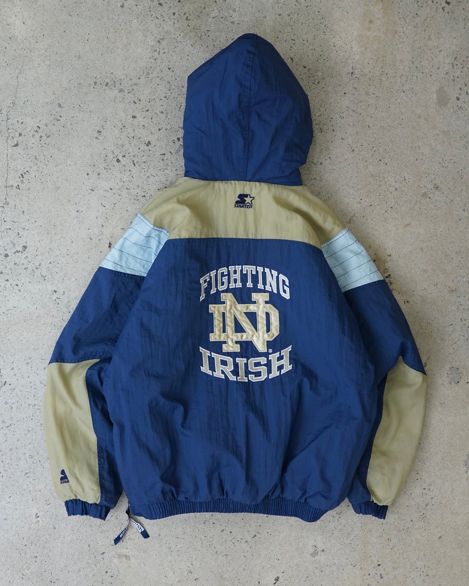 notre dame fighting irish starter jacket