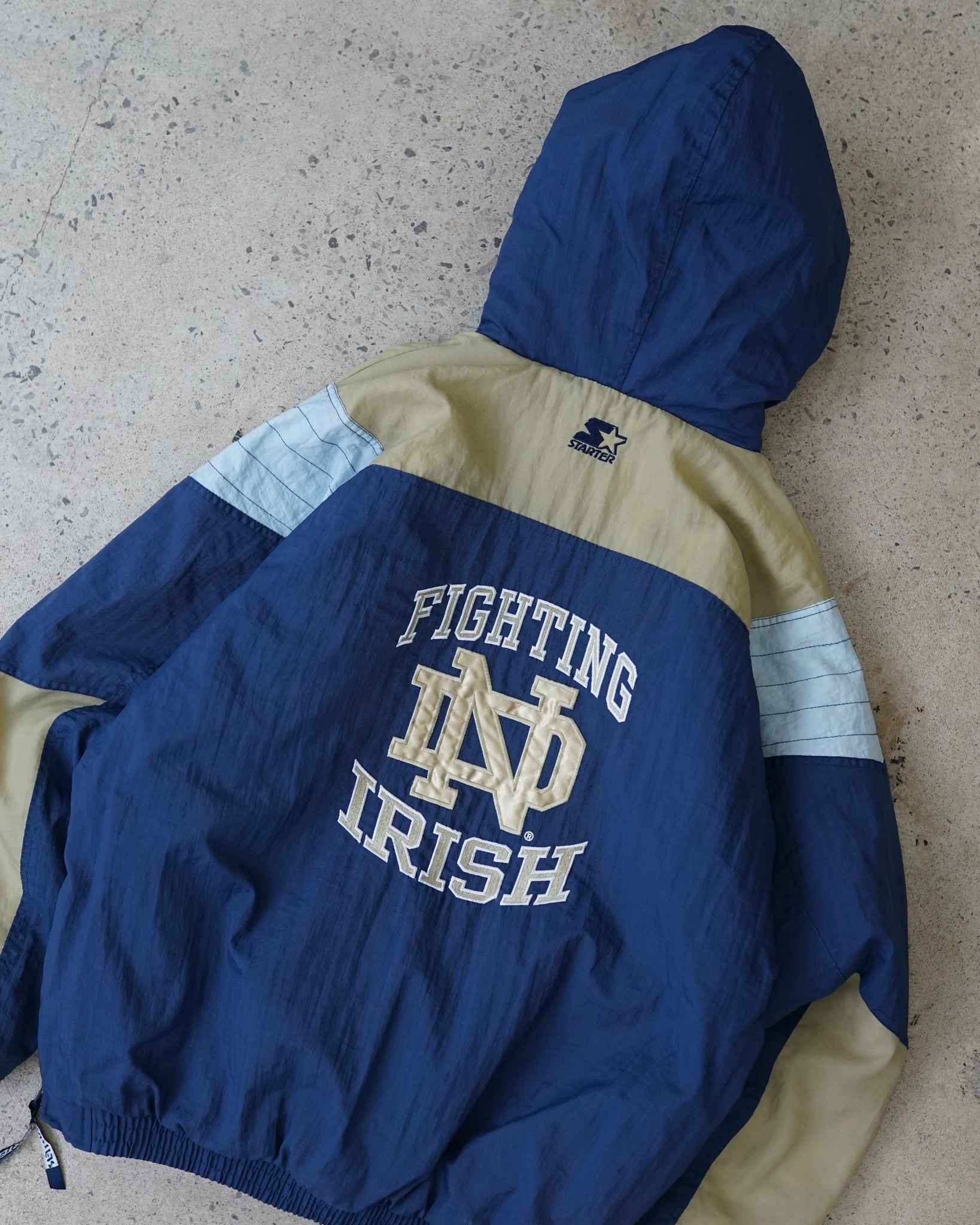 notre dame fighting irish starter jacket