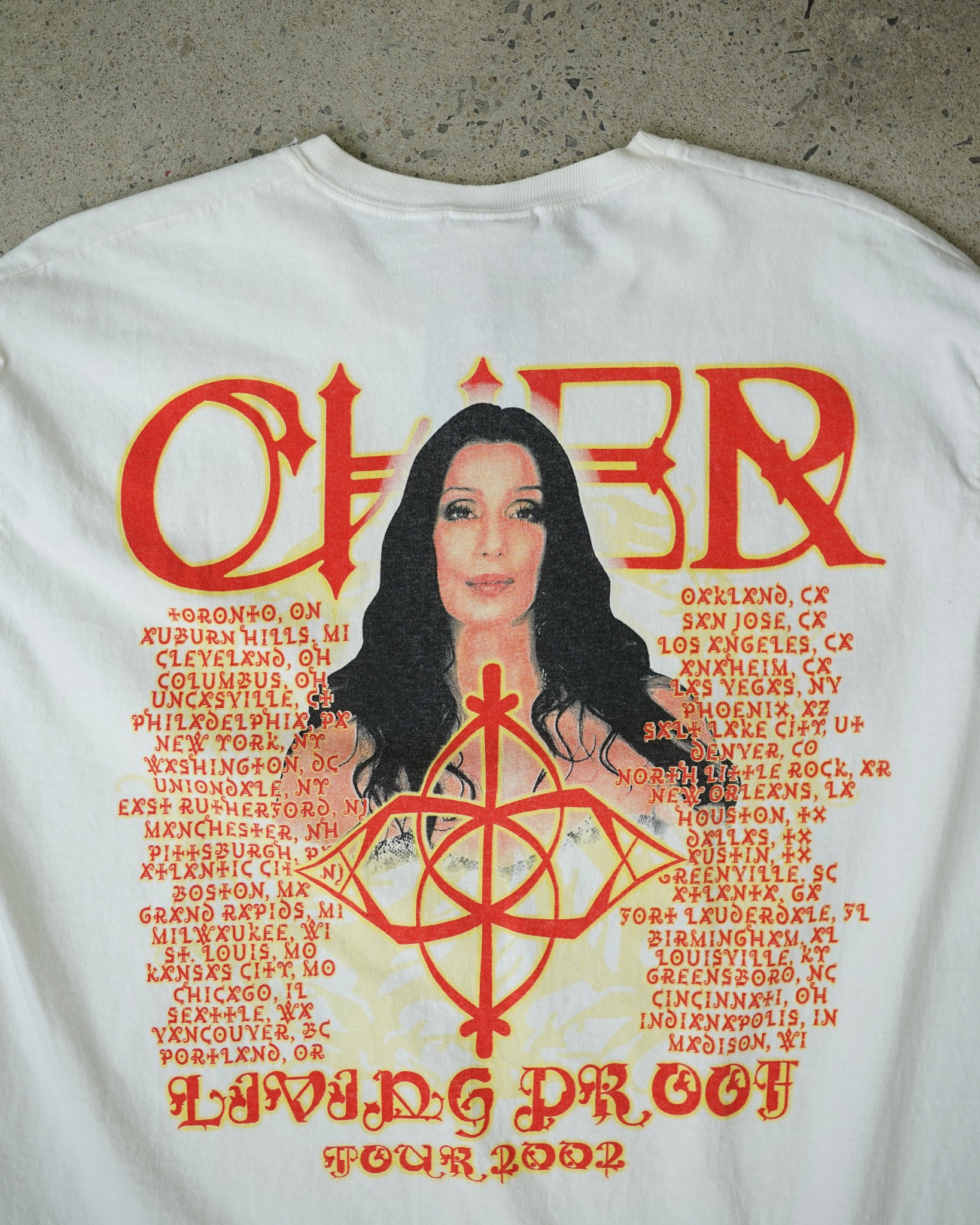 cher tour 2002 muscle tank - XL