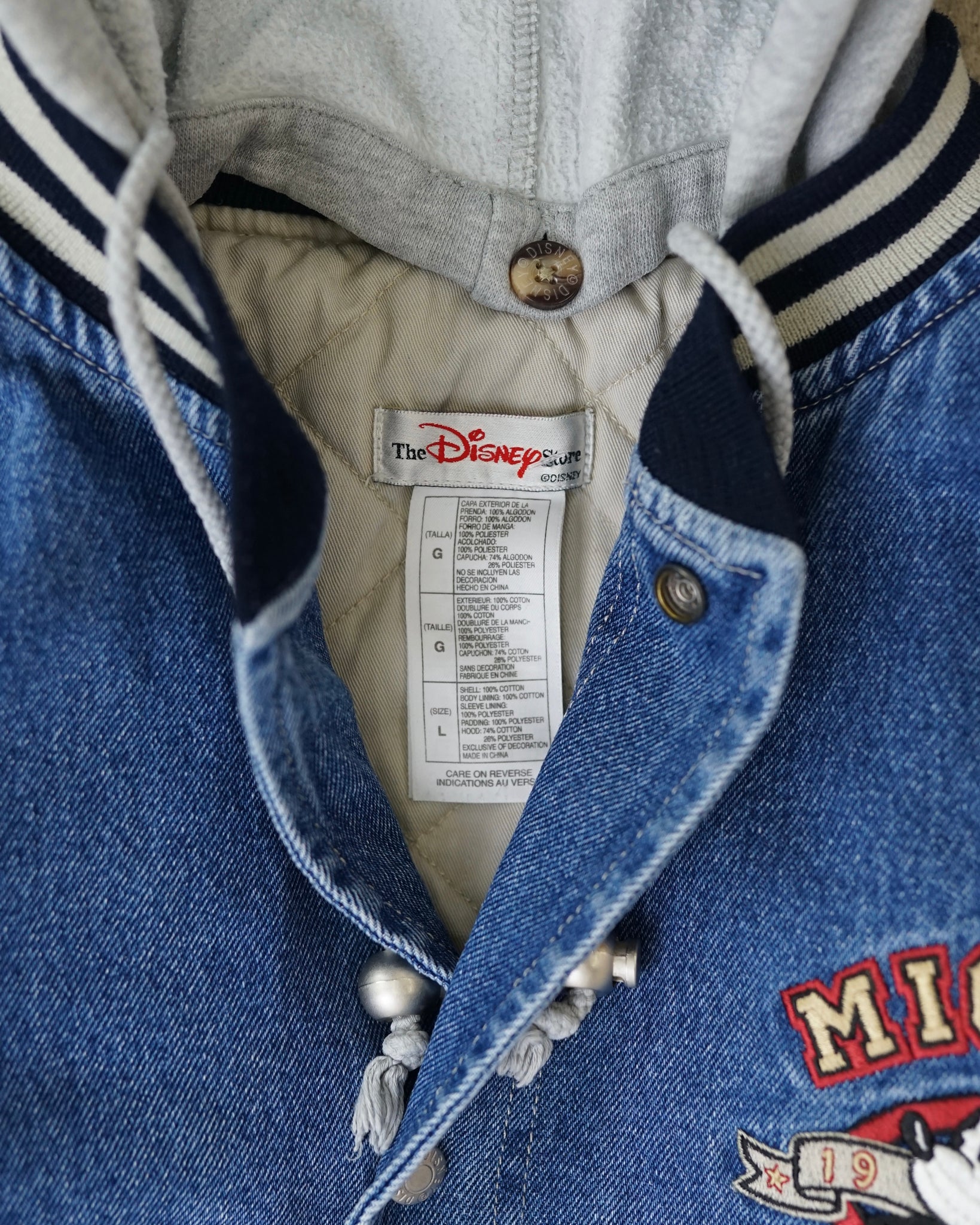 mickey mouse disney denim jacket