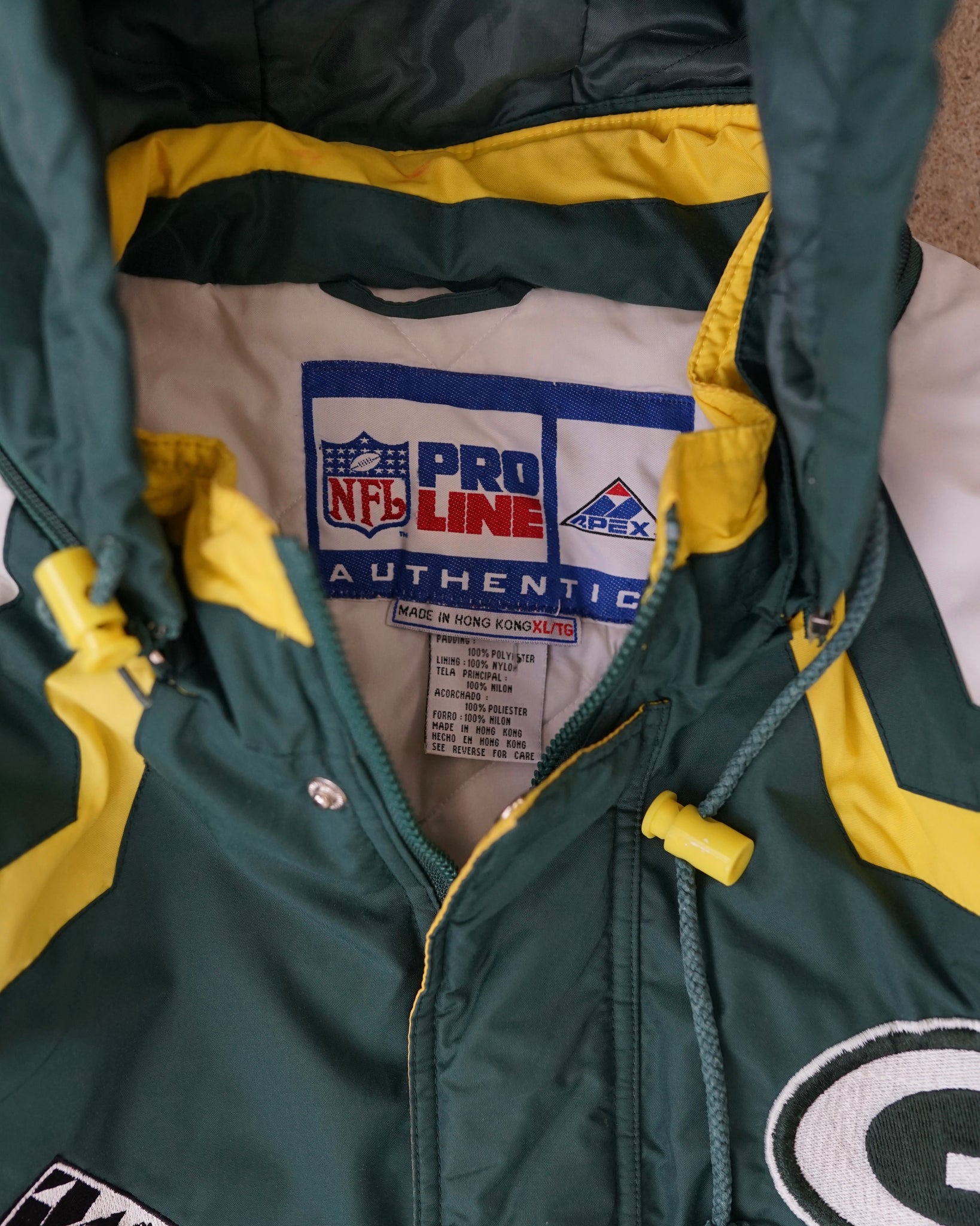 green bay packers pro line nfl jacket