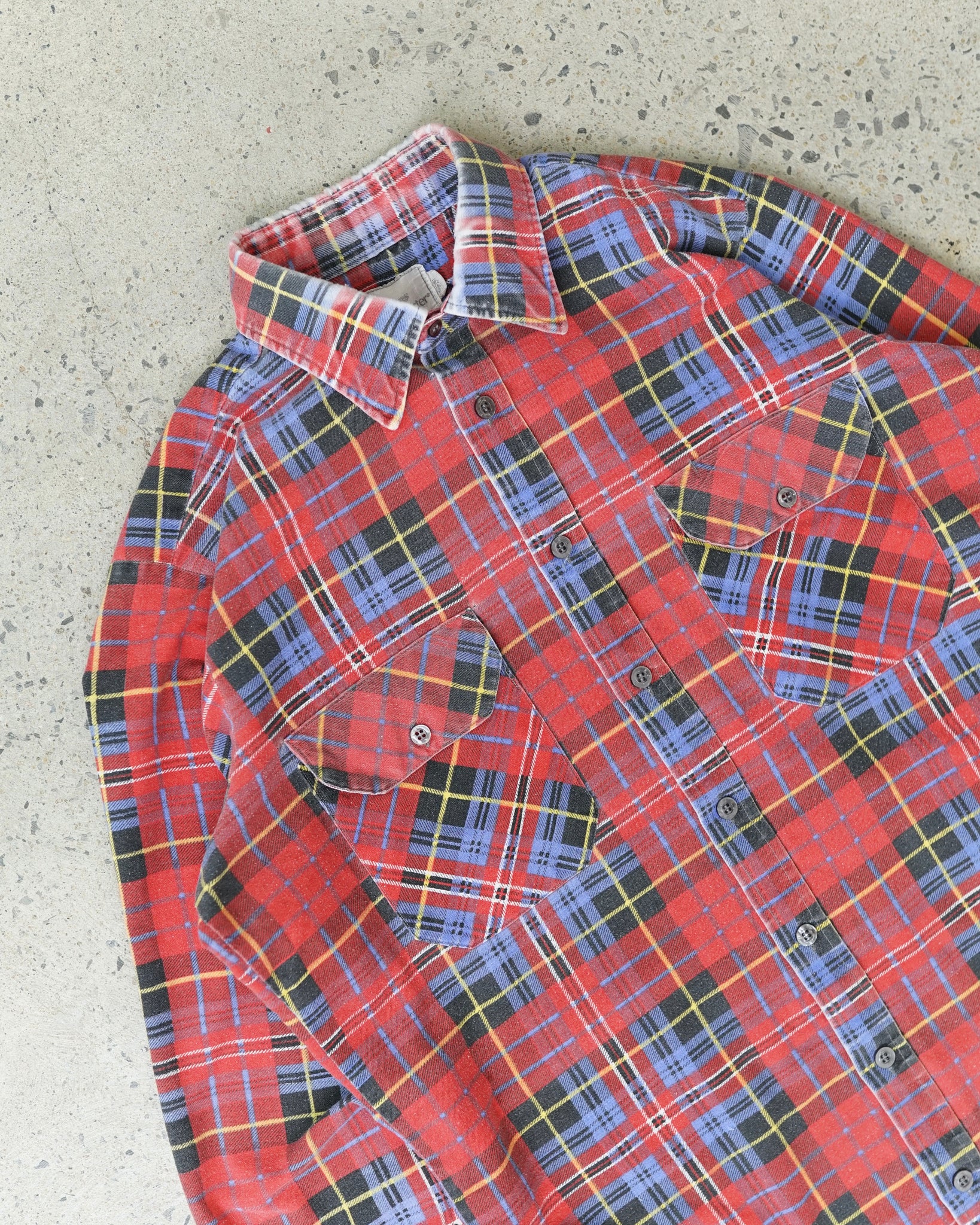 sears wearmaster button up shirt - medium