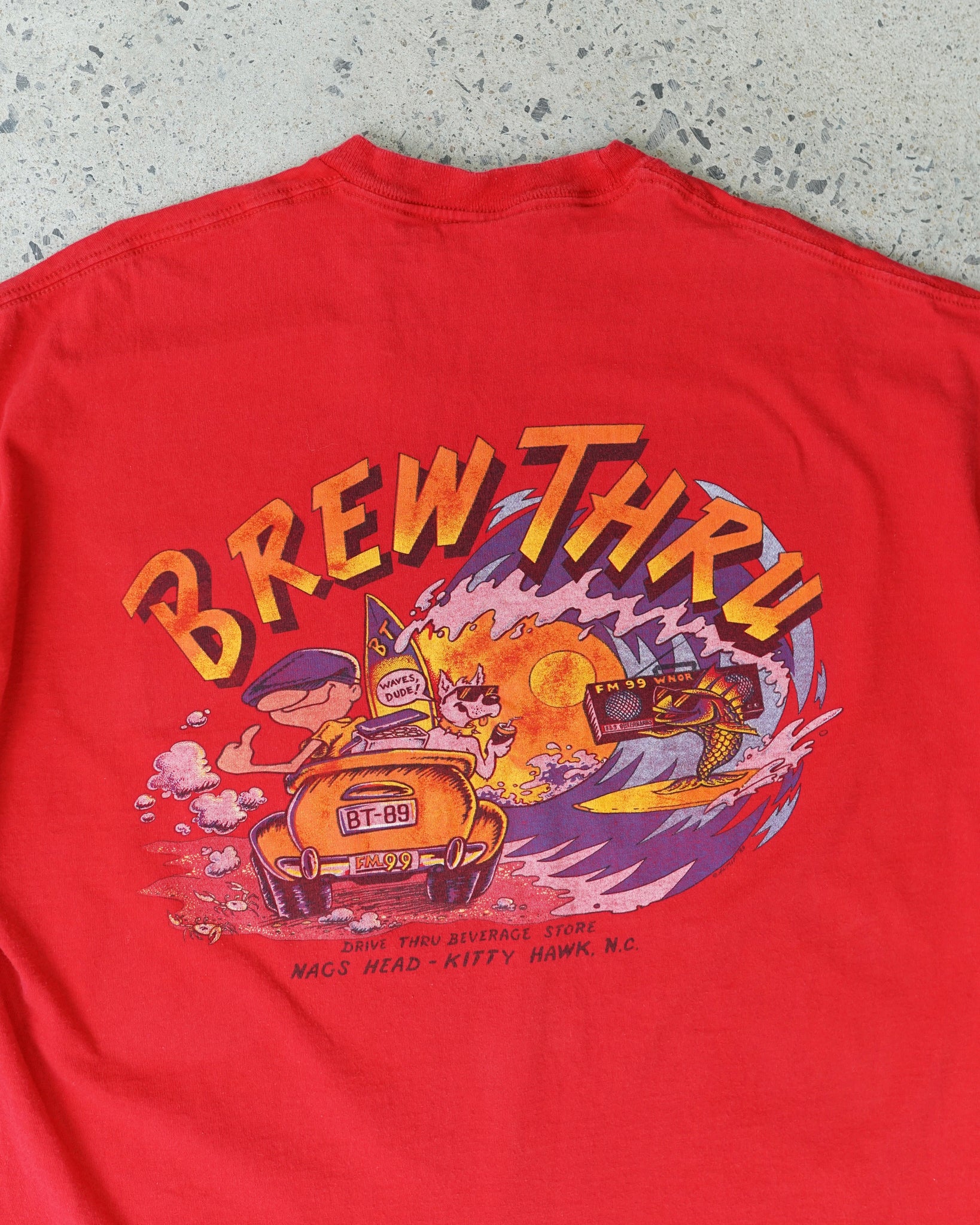 brew thru nags head t-shirt - boxy XXL