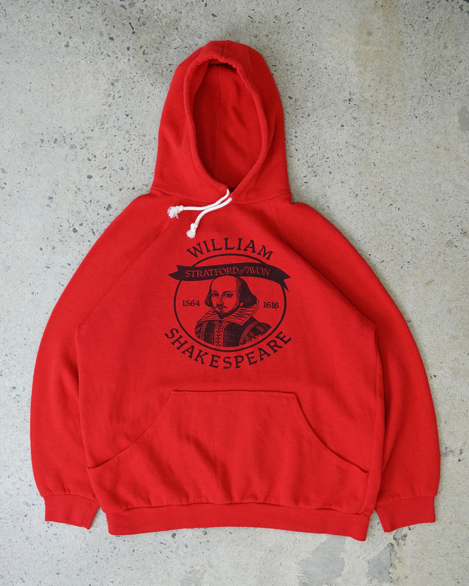 william shakespeare vintage hoodie - medium