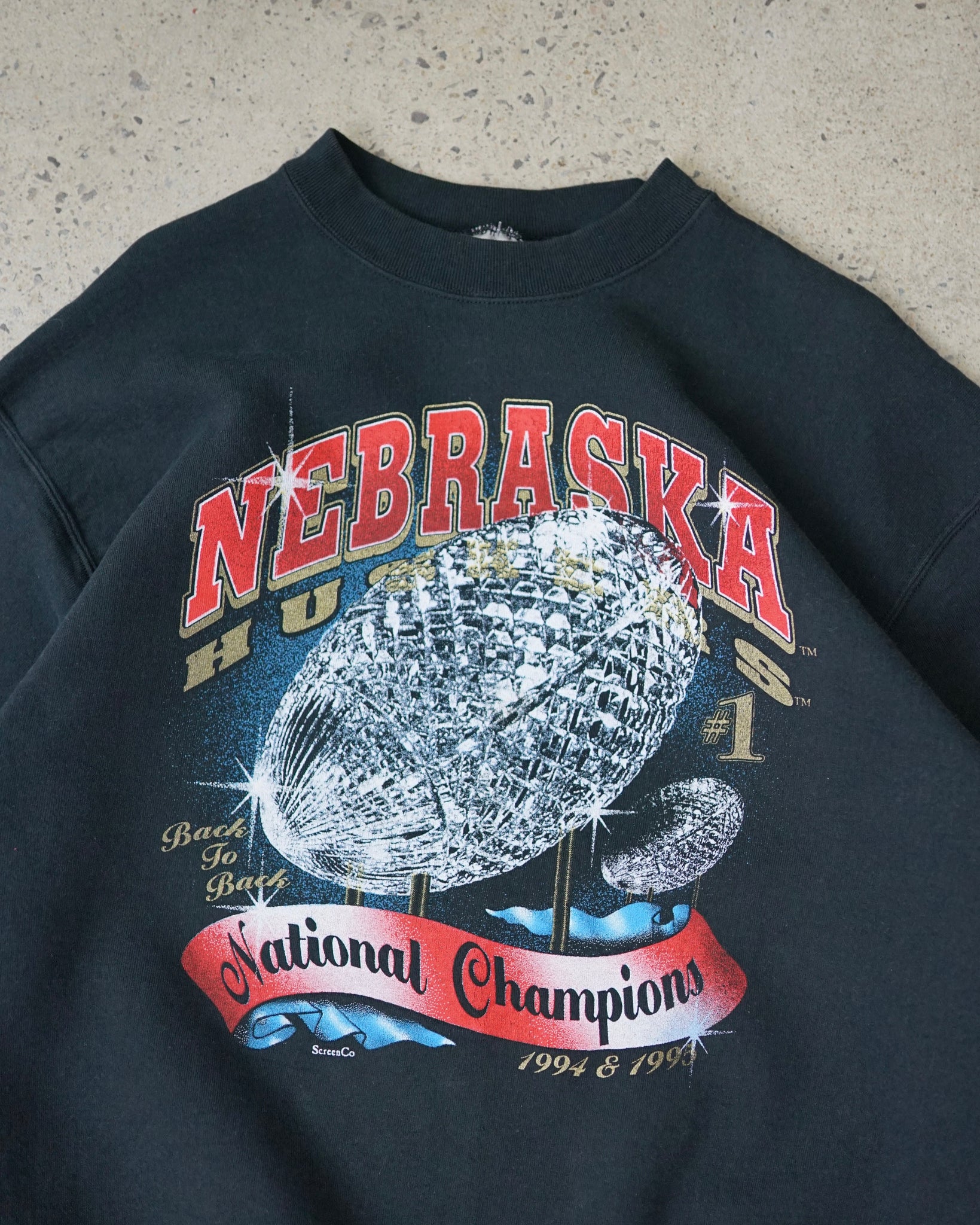 nebraska huskers crewneck - large