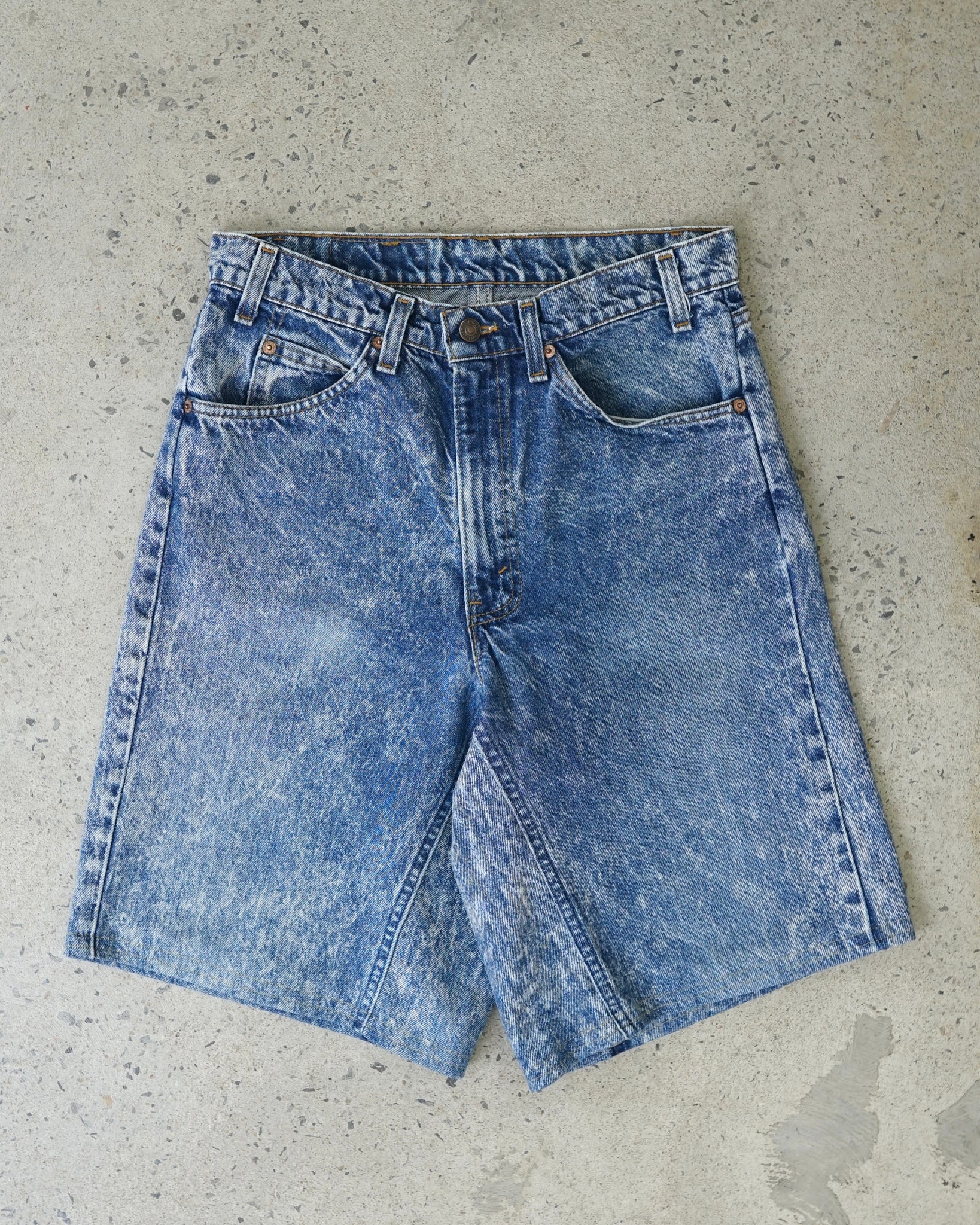 levi's 505 orange tab reworked shorts