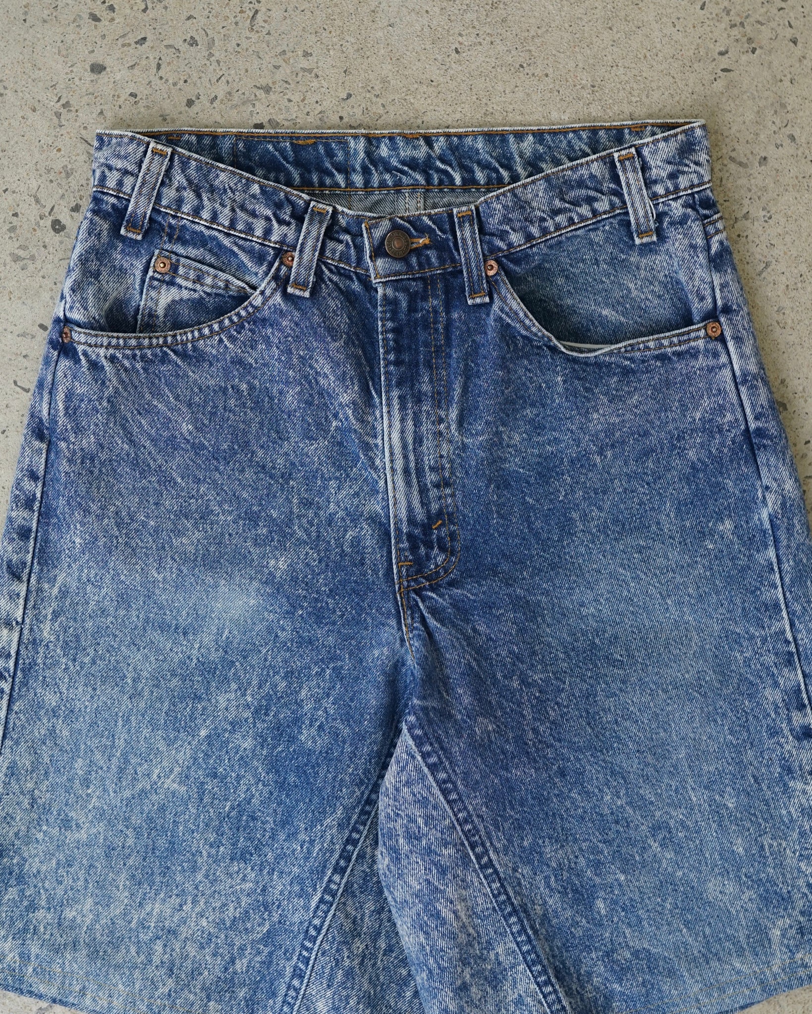 levi's 505 orange tab reworked shorts