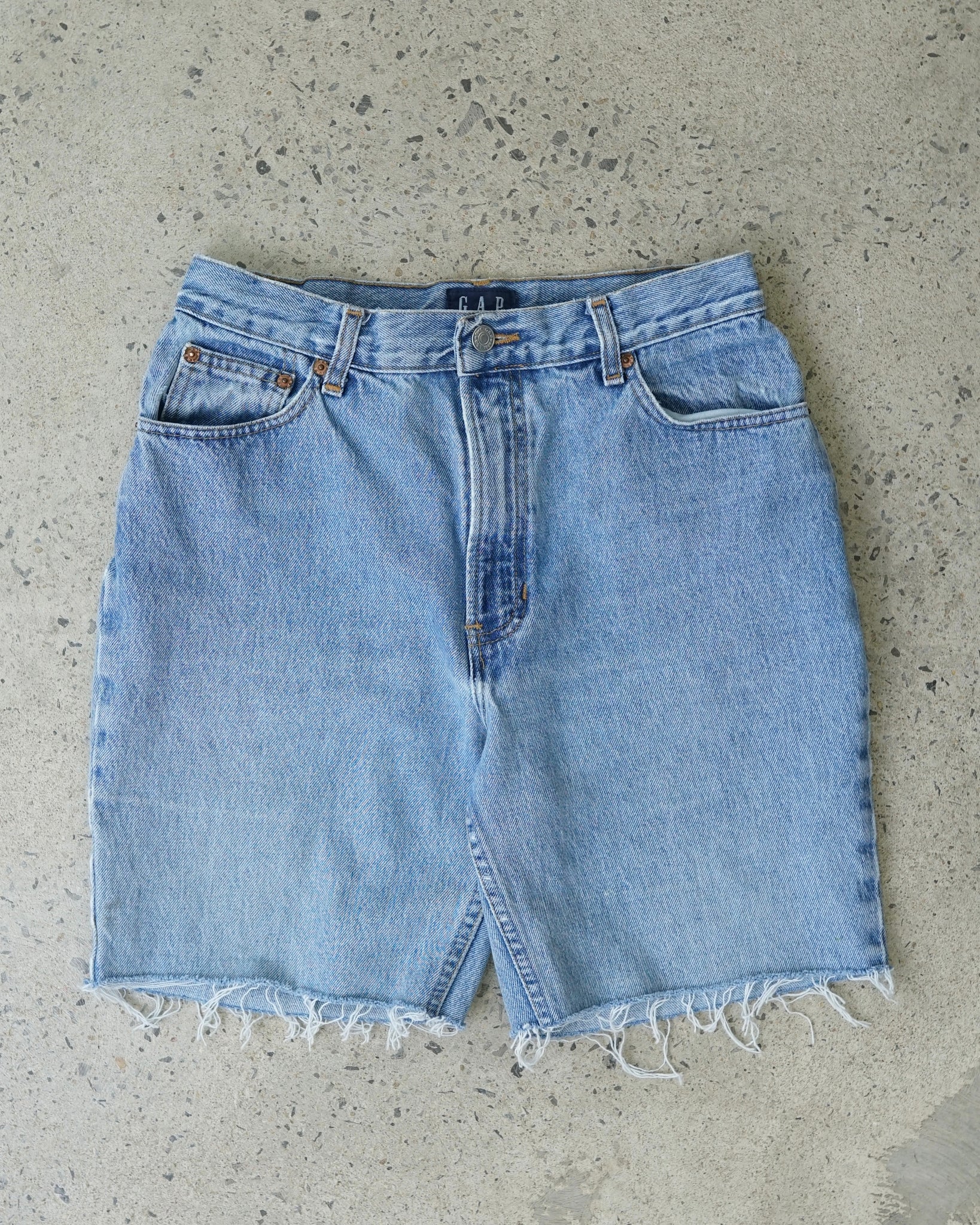 gap cut-off jean shorts