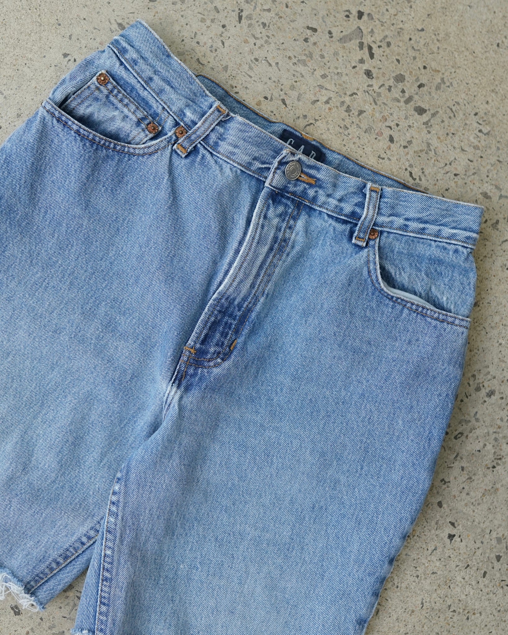 gap cut-off jean shorts