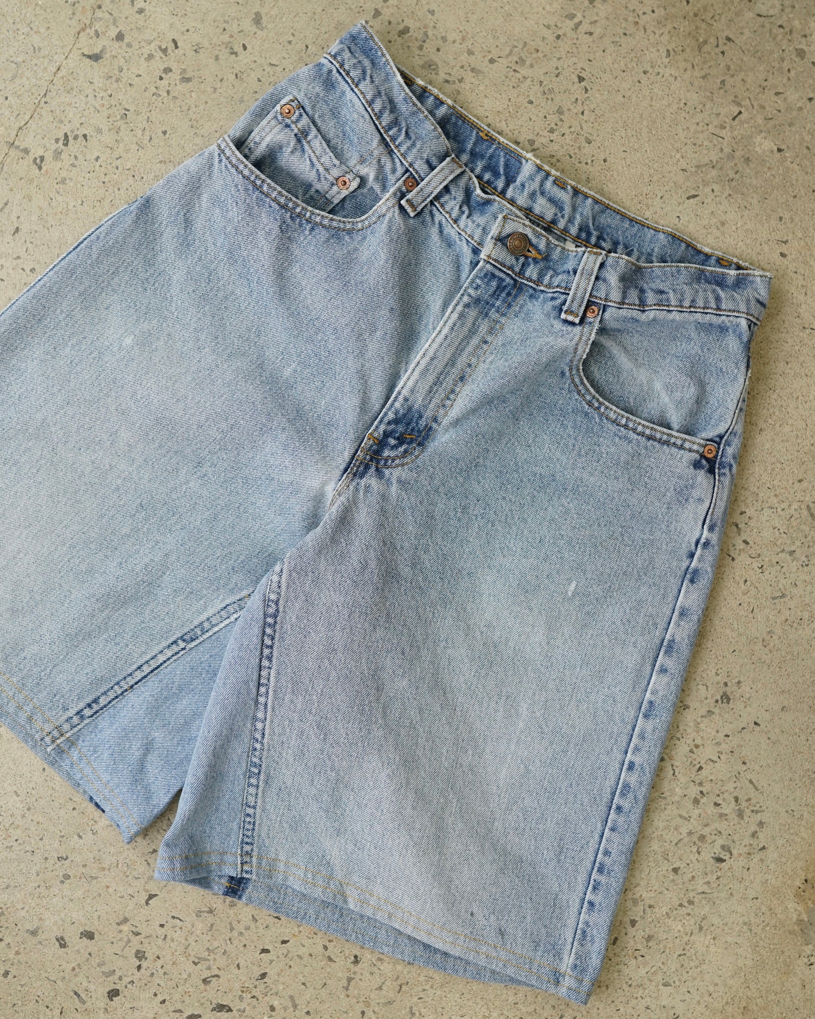 levi's 560 reworked jean shorts