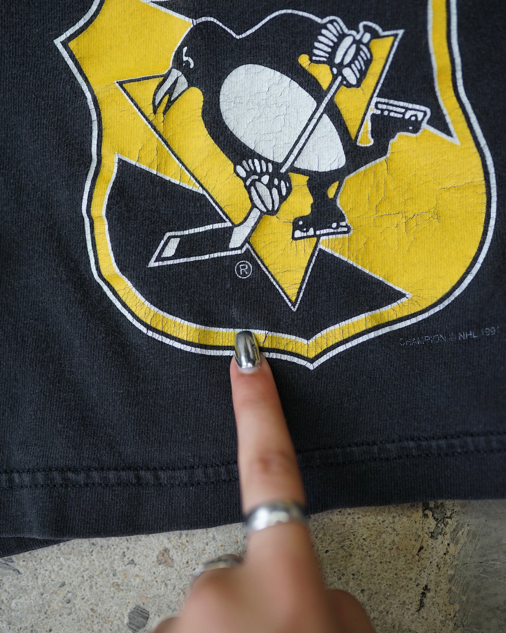 pittsburgh penguins 1990 shorts - medium