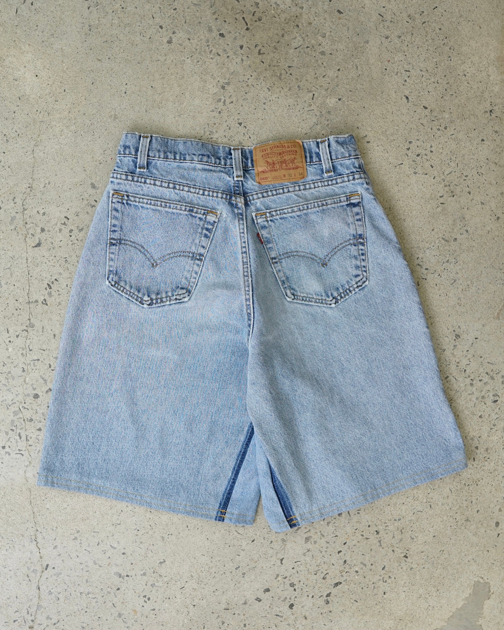 levi's 560 reworked jean shorts