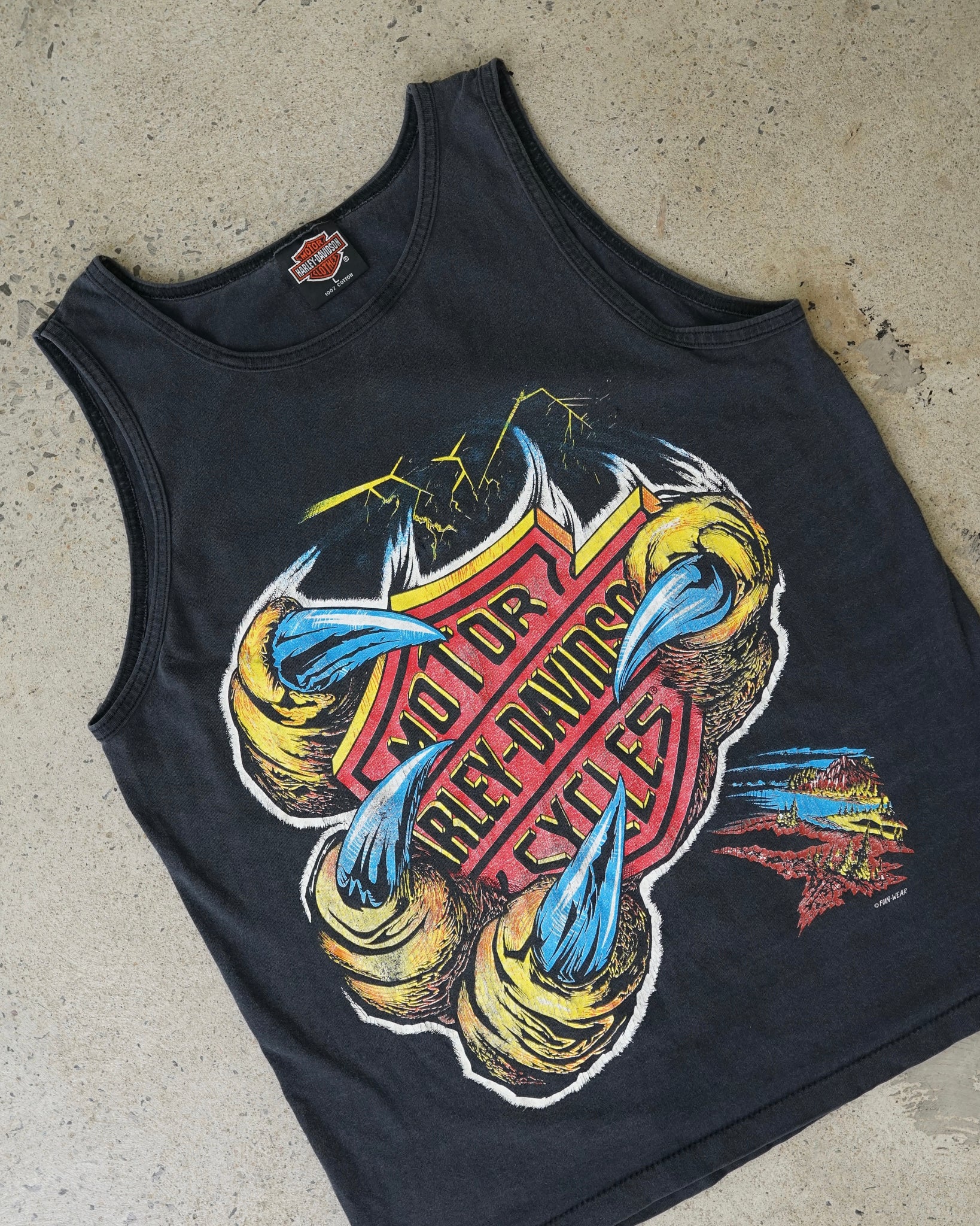 harley davidson eagle claw tank top