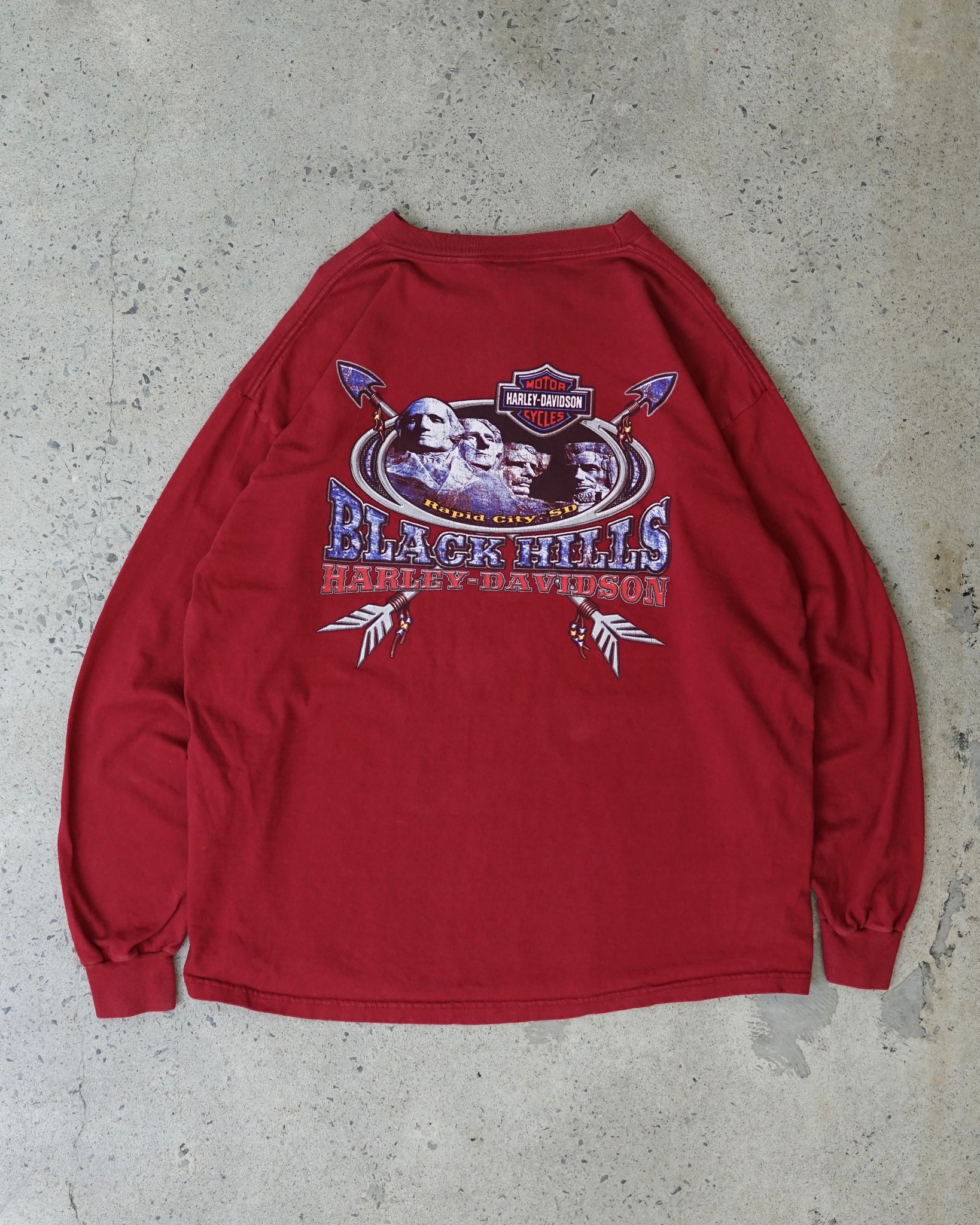 harley davidson black hills rapid city south dakota 2000 longsleeve