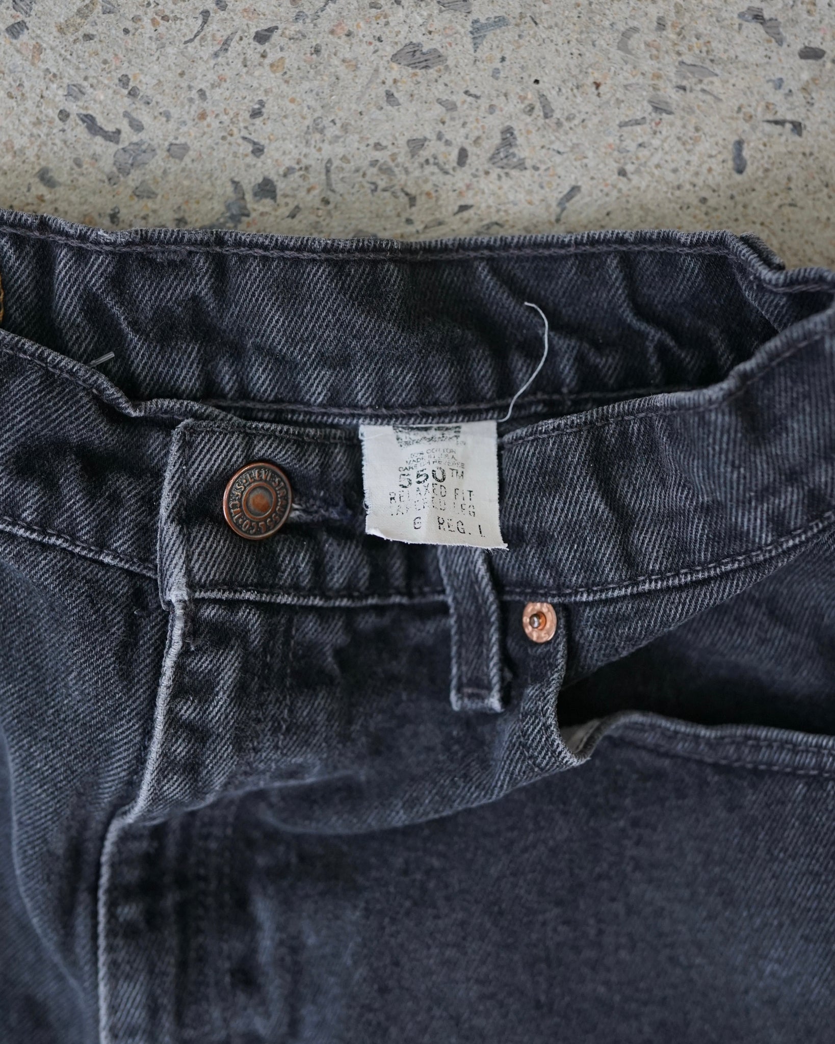 levi's 550 reworked jean shorts