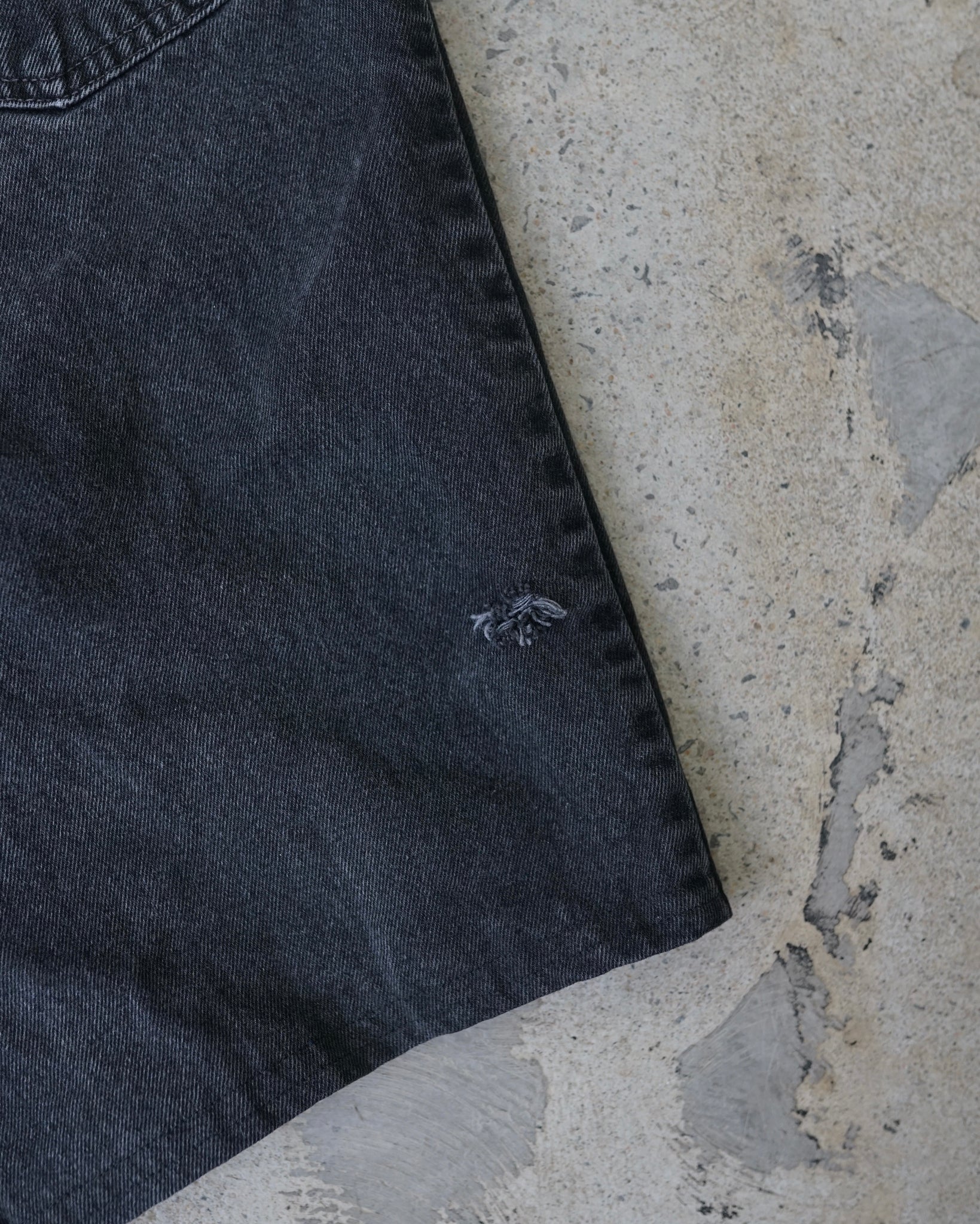 levi's 550 reworked jean shorts