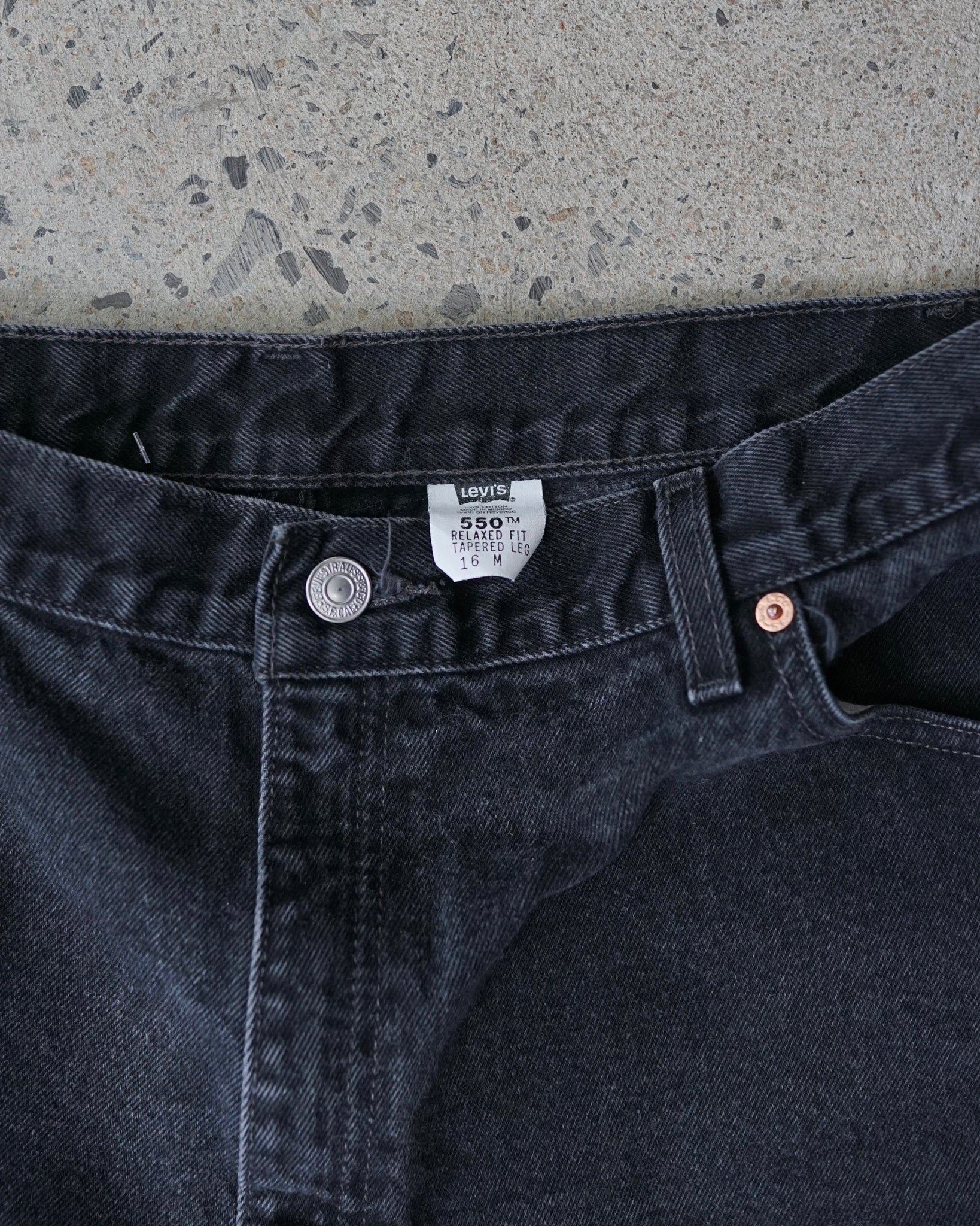 levi's 550 reworked jean shorts