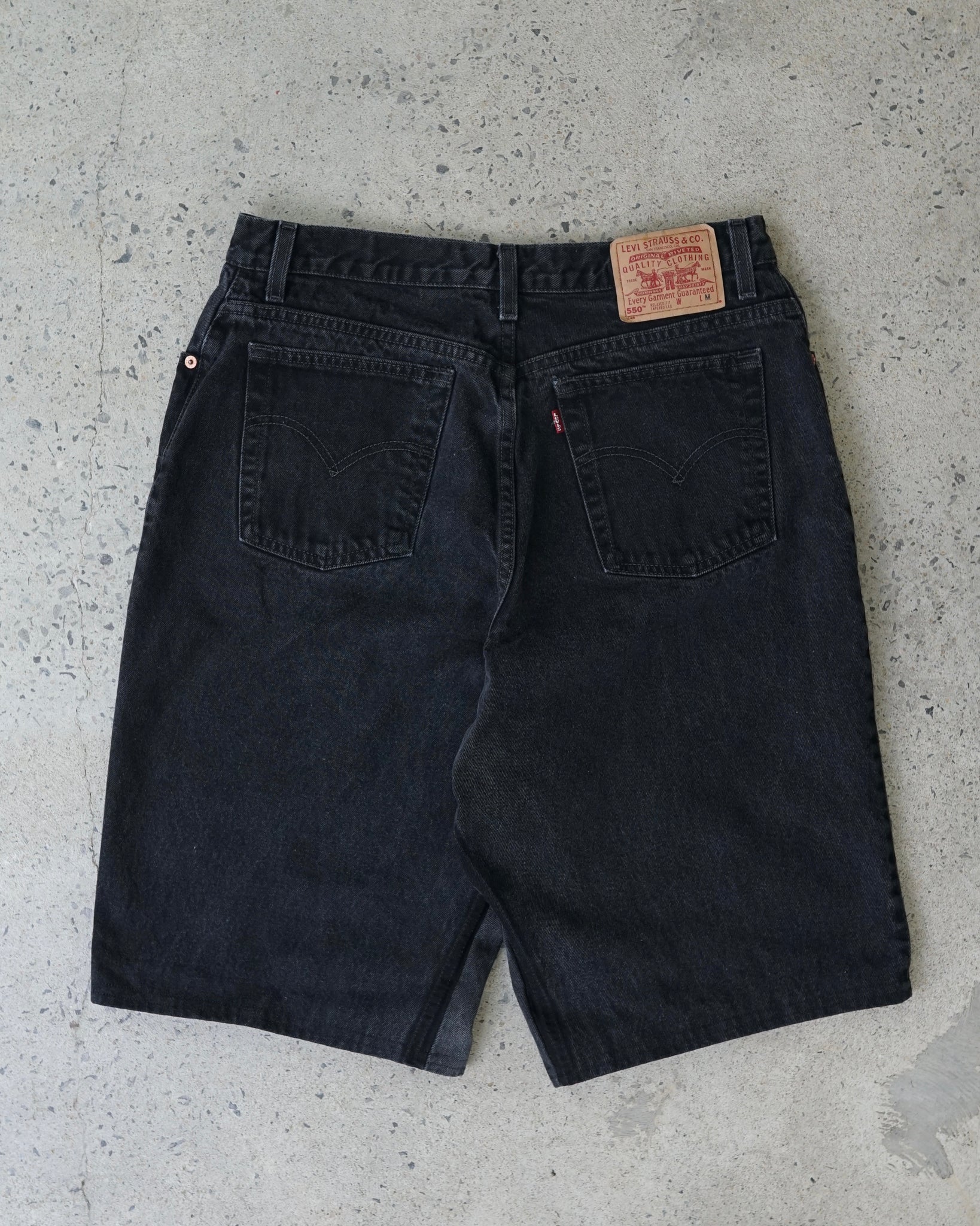 levi's 550 reworked jean shorts