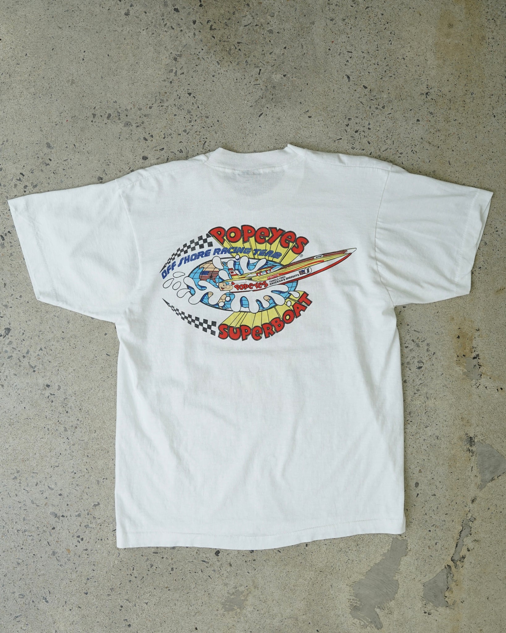 popeyes racing superboat t-shirt