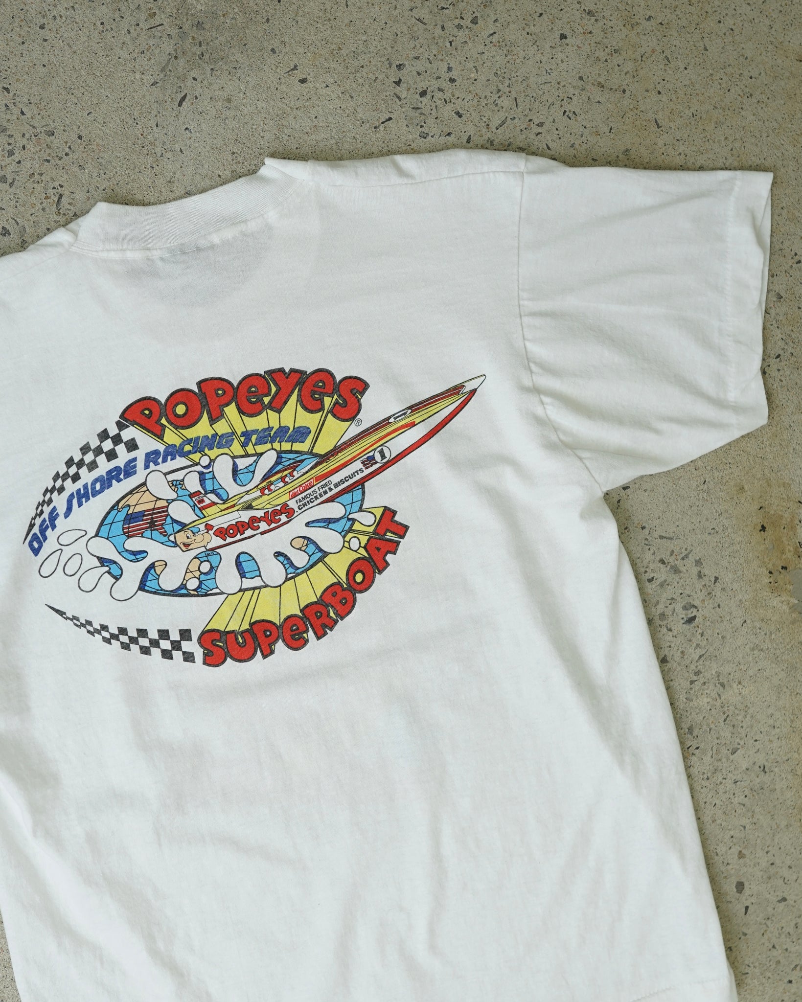 popeyes racing superboat t-shirt