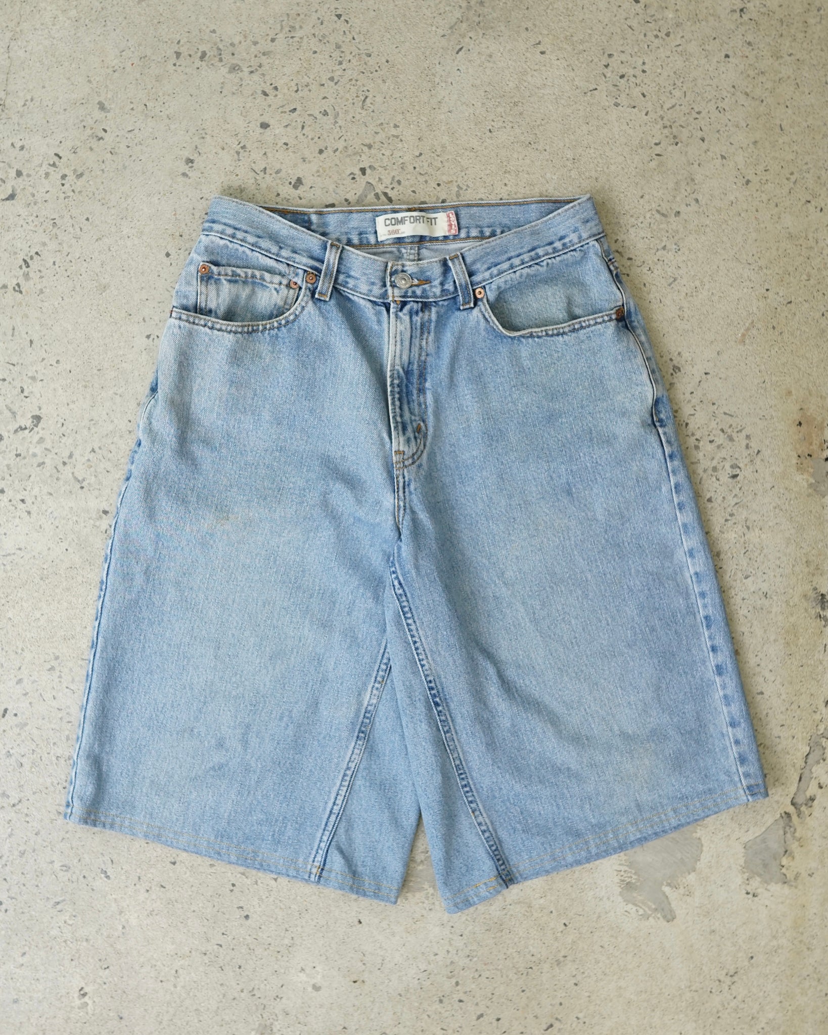 levi's 560 reworked jean shorts