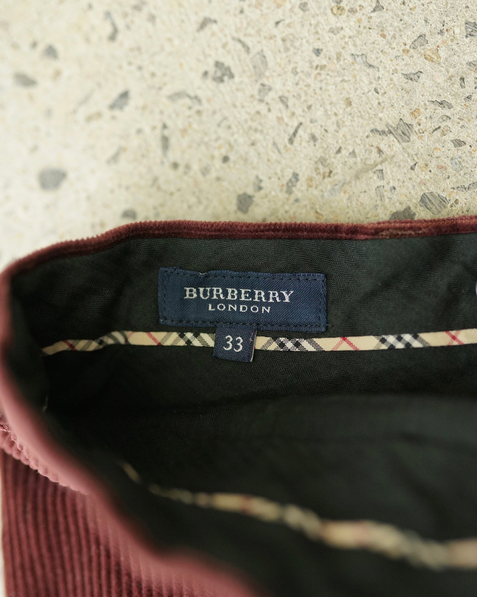 burberry corduroy pants - 31x28.5