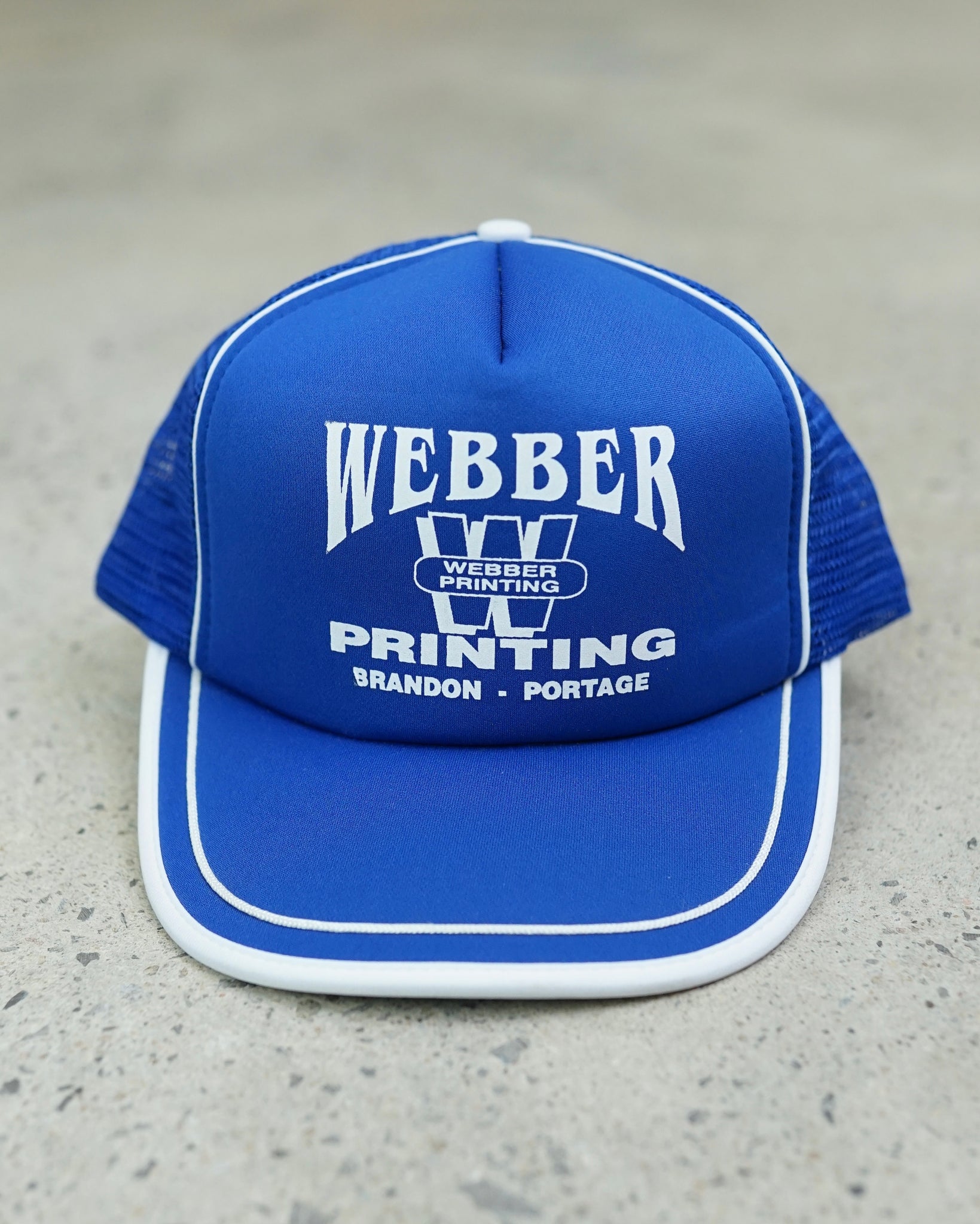 webber printing trucker hat