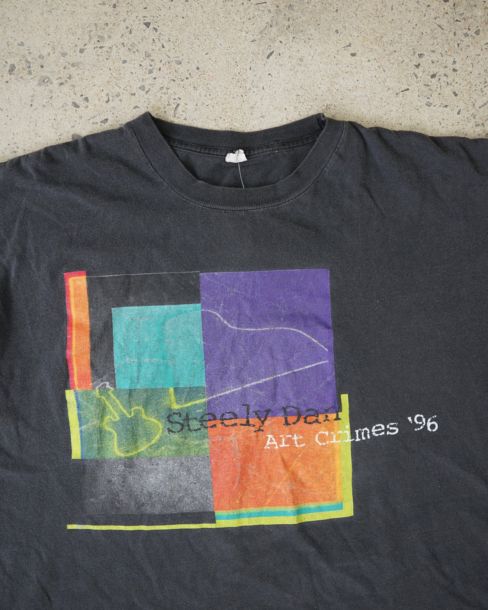 steely dan art crimes 1996 t-shirt - boxy XL