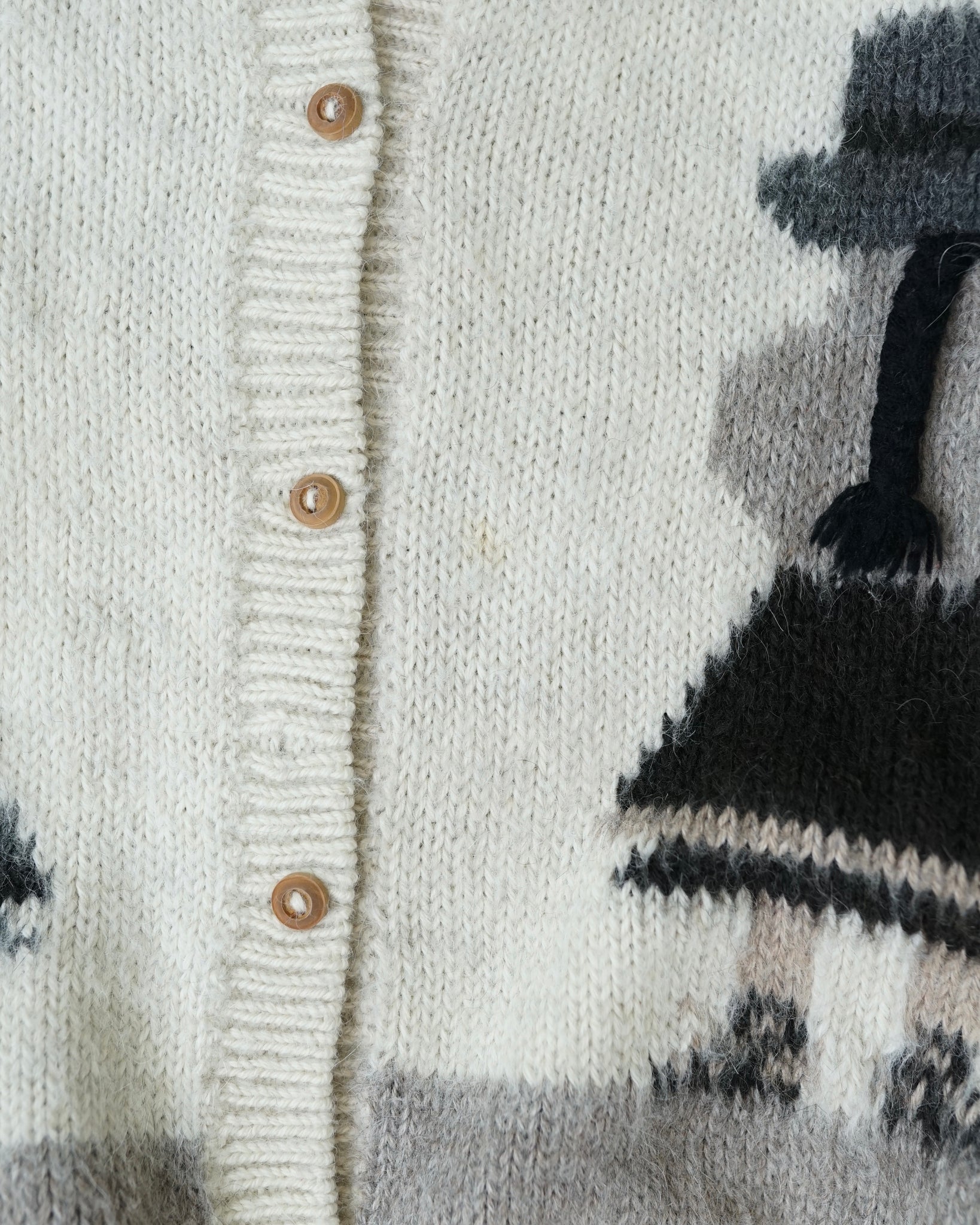nati's creations wool knit cardigan