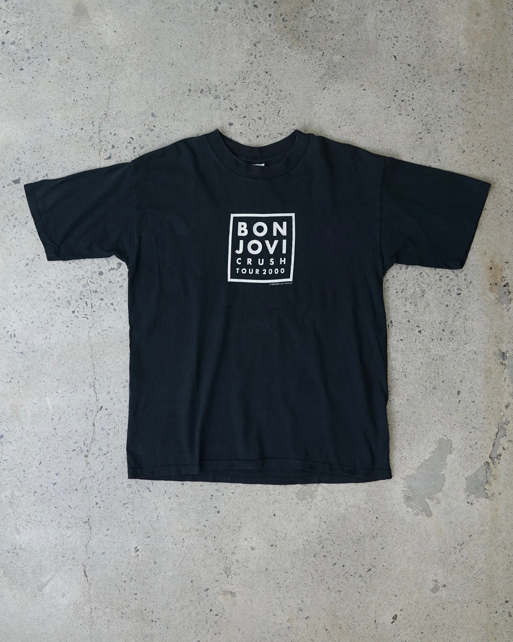 bon jovi crush tour 2000 rock band t-shirt