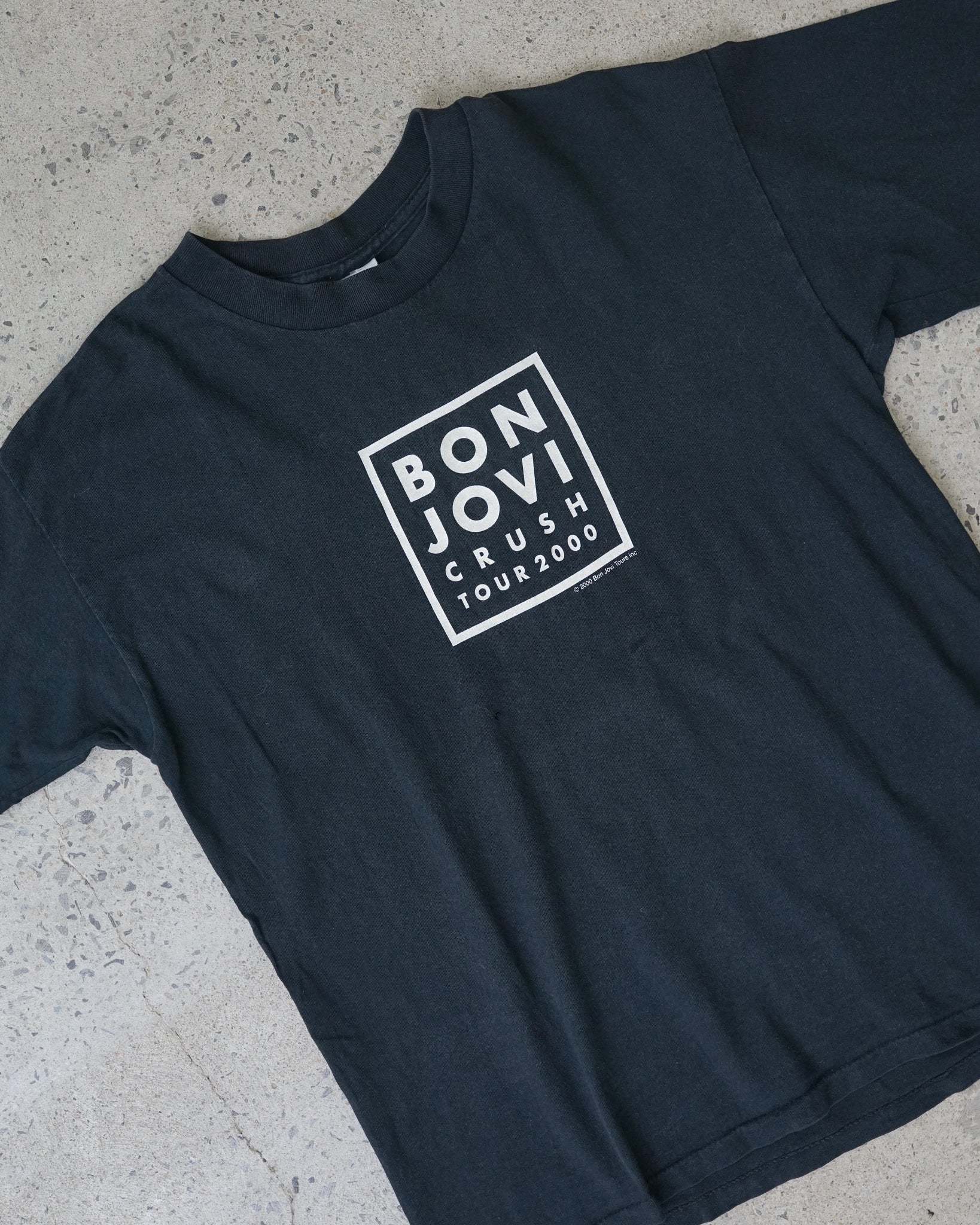 bon jovi crush tour 2000 rock band t-shirt