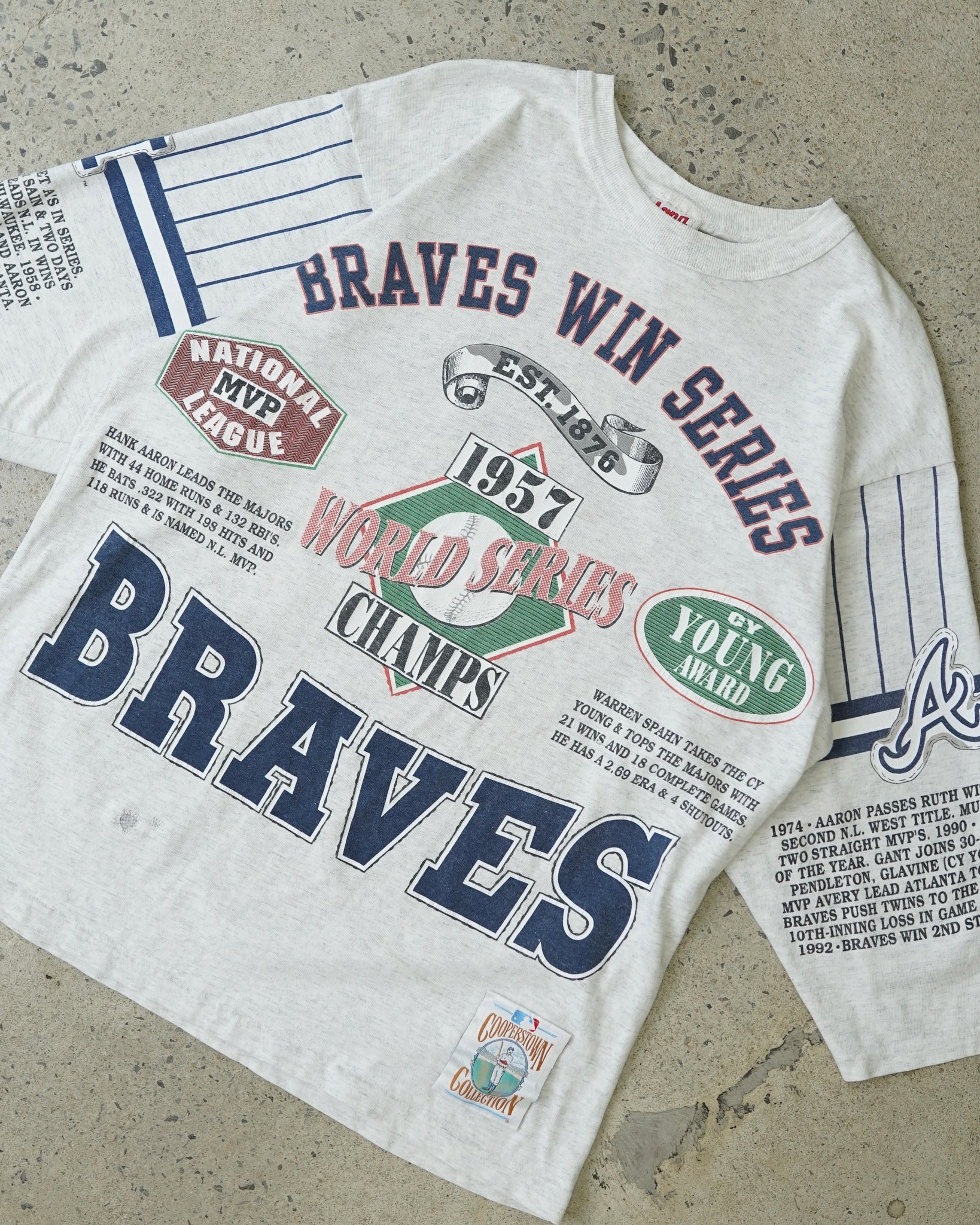 braves wold series champion 1993 3/4 sleeve t-shirt
