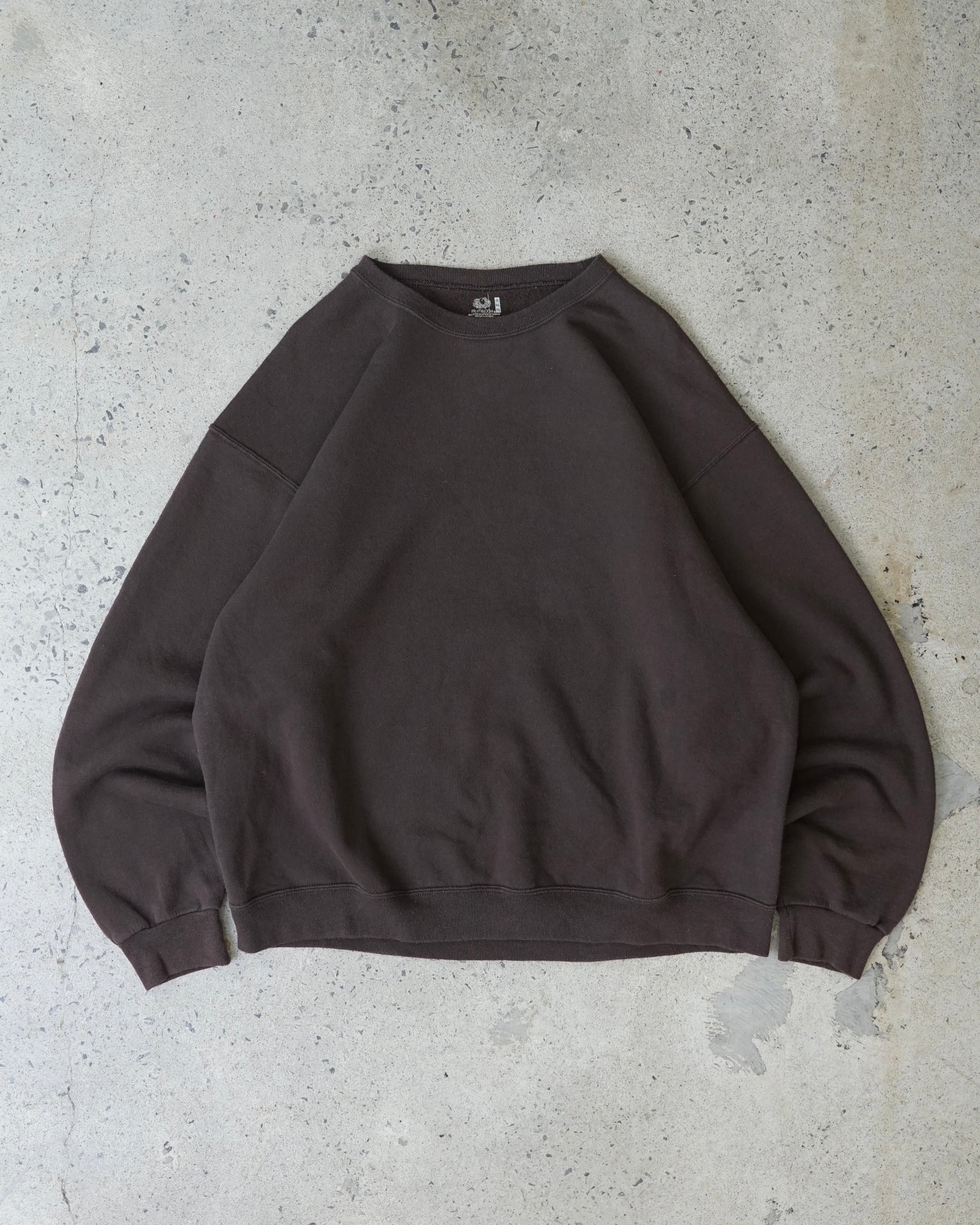 blank brown crewneck