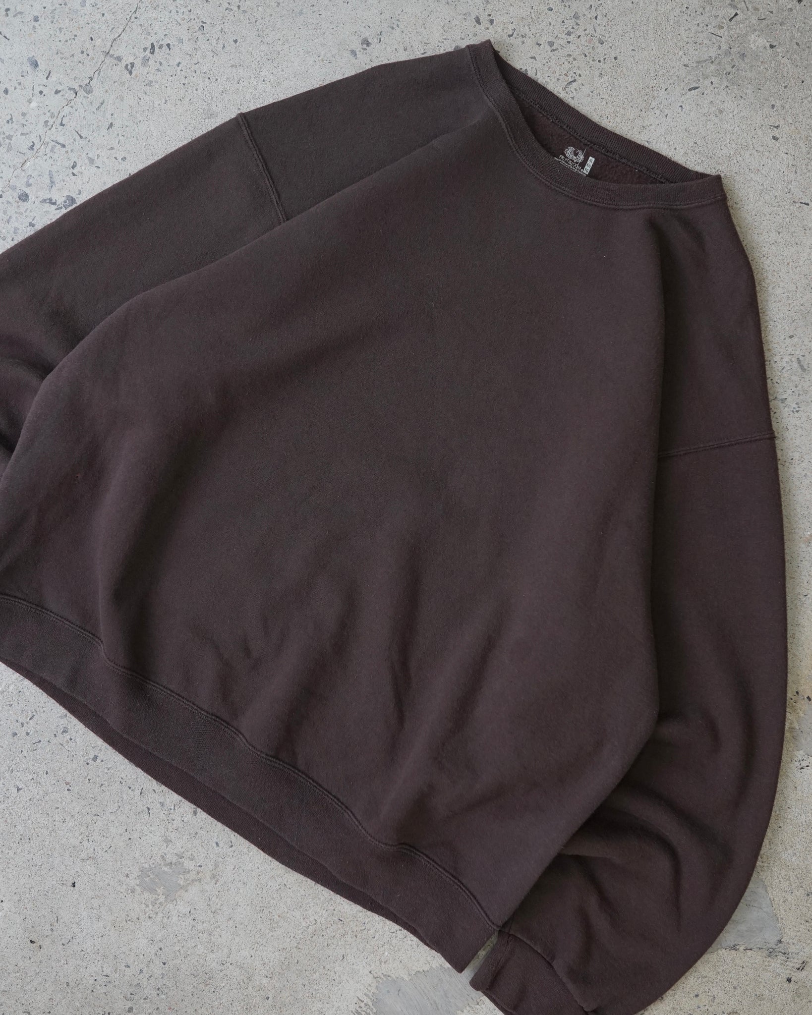 blank brown crewneck