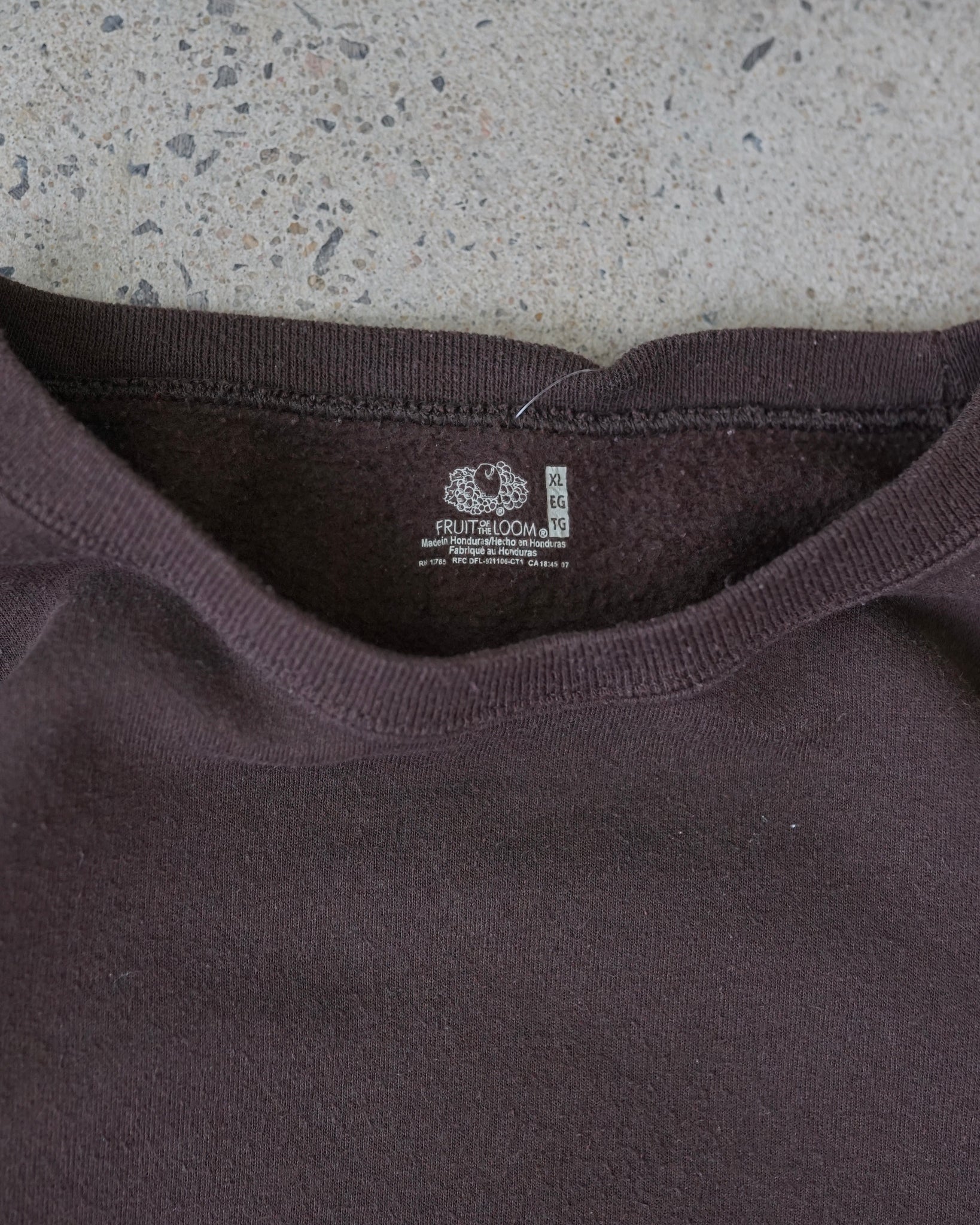 blank brown crewneck