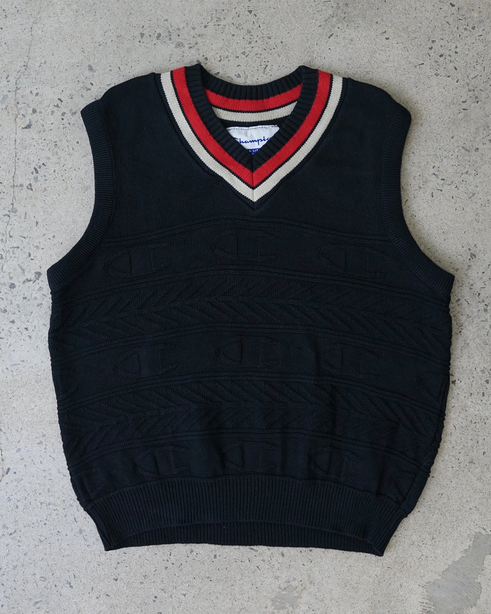 champion knit vest