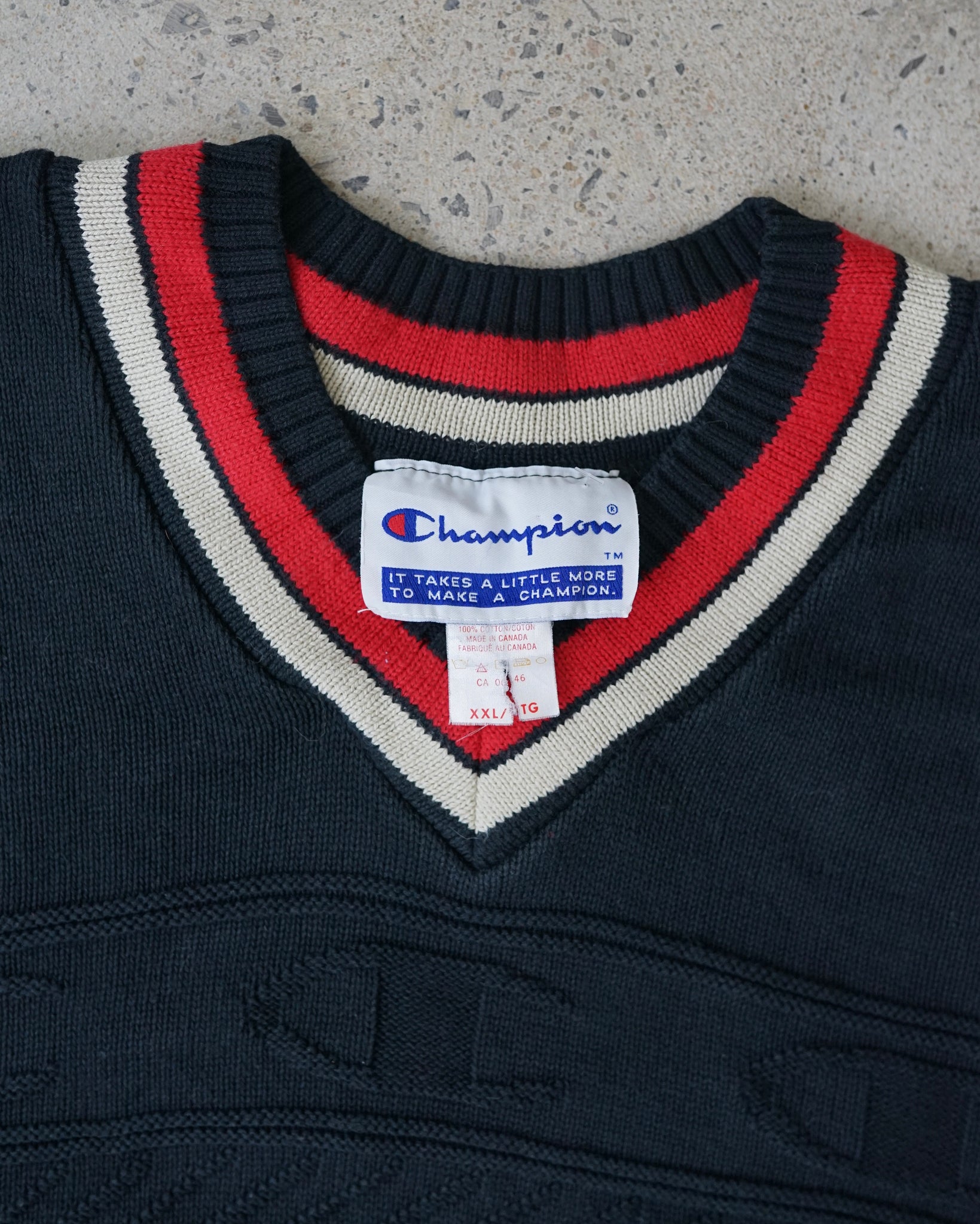 champion knit vest