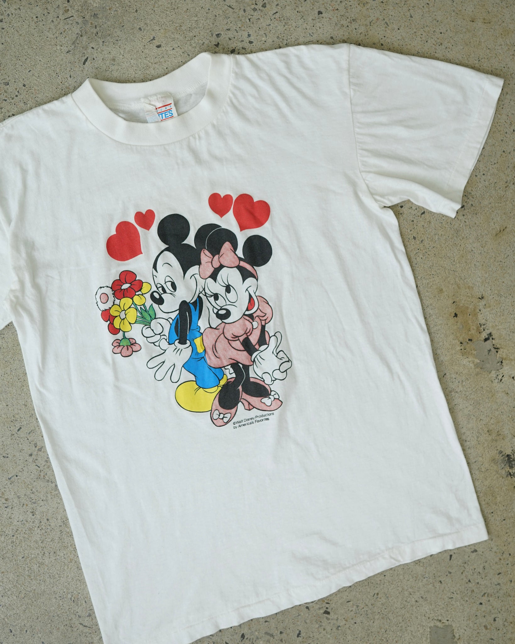 mickey and minnie vintage t-shirt - XS