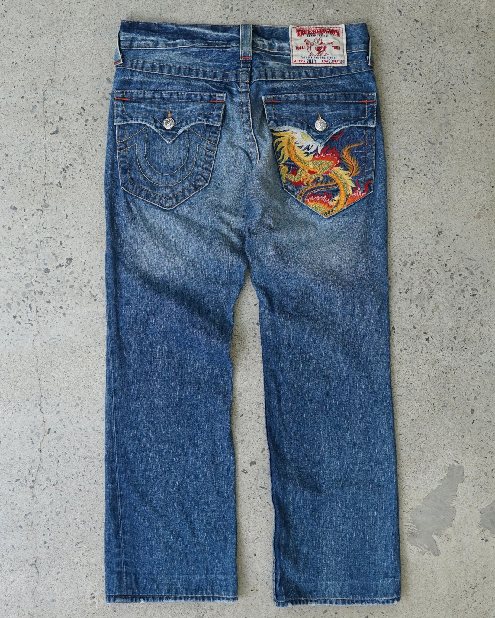 true religion embroidered jeans