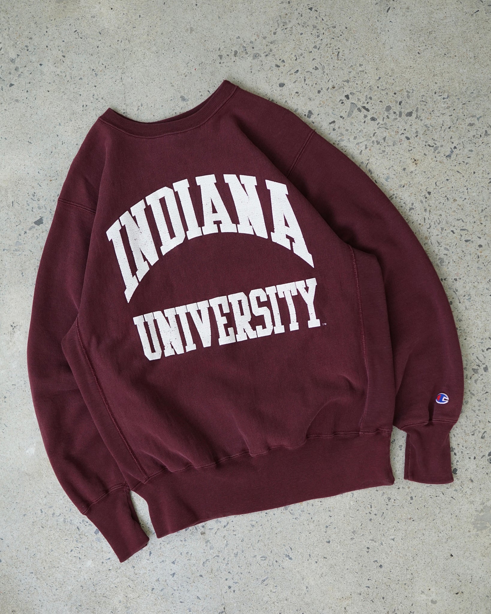 champion reverse weave indiana university crewneck - medium