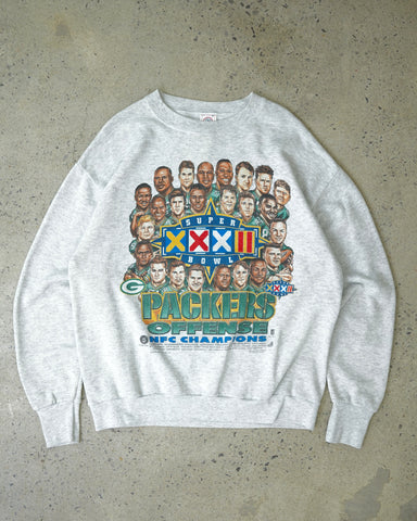 Vintage Green Bay Packers 1996 NFC Super Bowl XXXI Sweater Pullover Size  Large