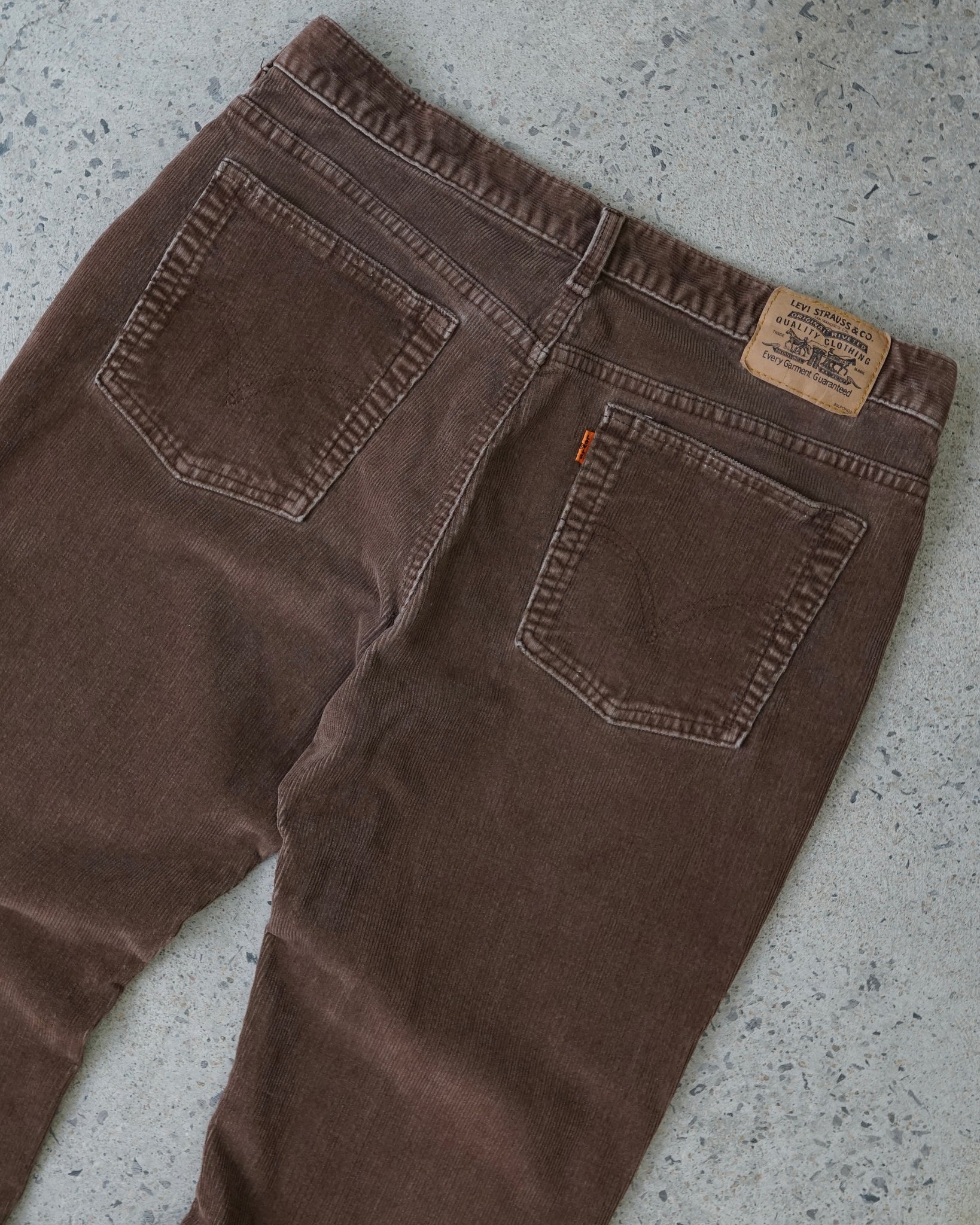 levi's orange tab bootcut corduroy pants