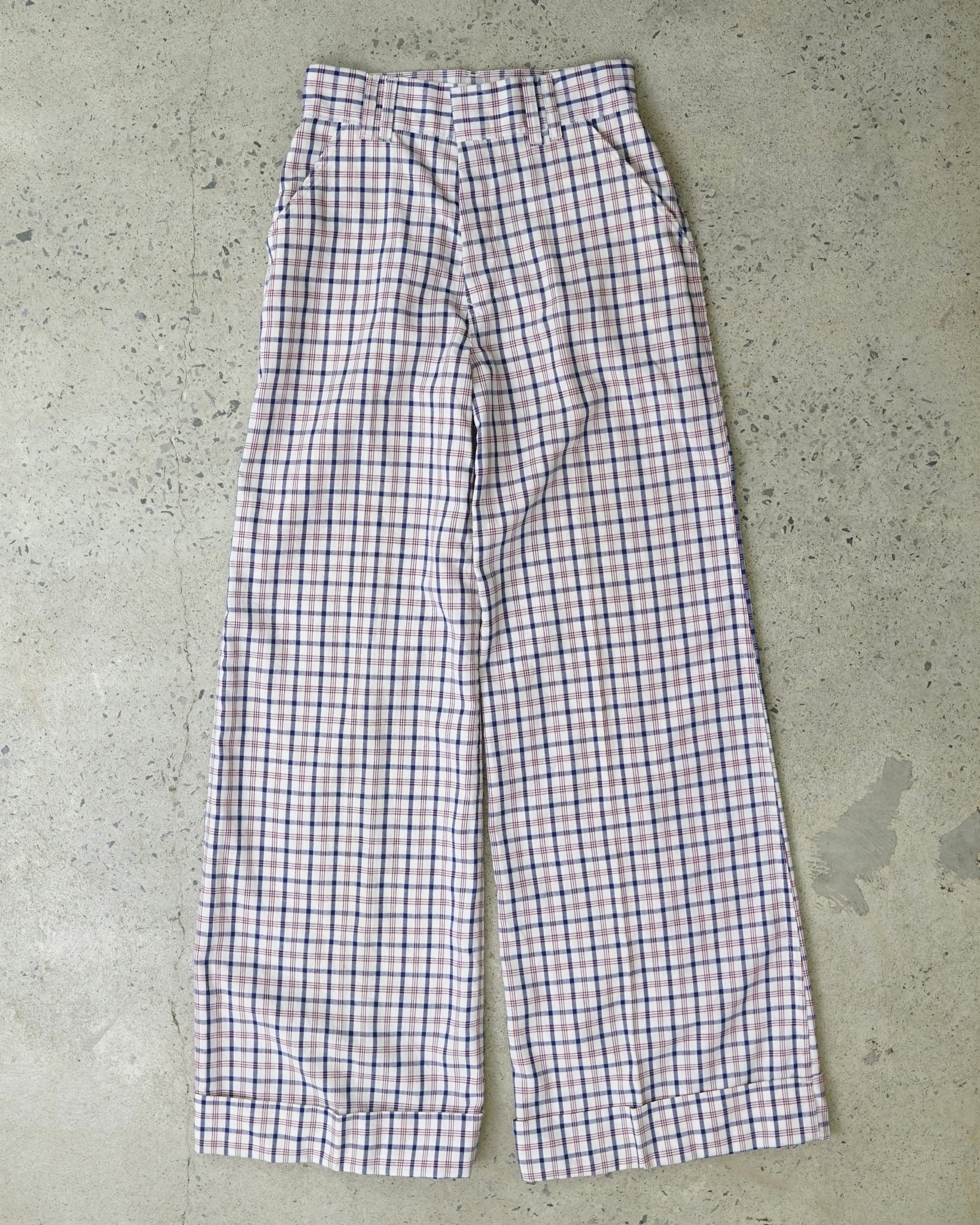 vintage plaid pants - 26x32