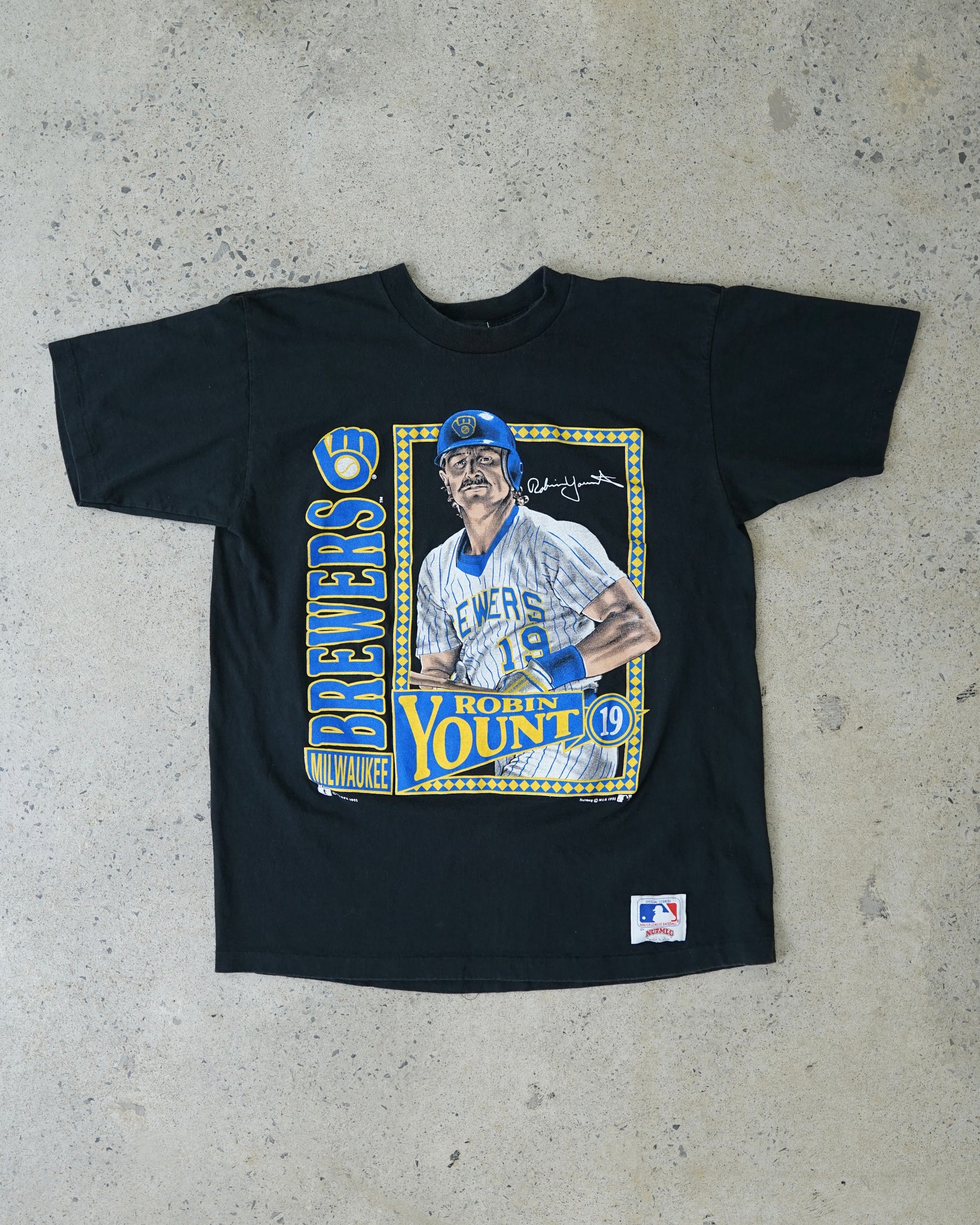 robin yount milwaukee brewers mlb t-shirt