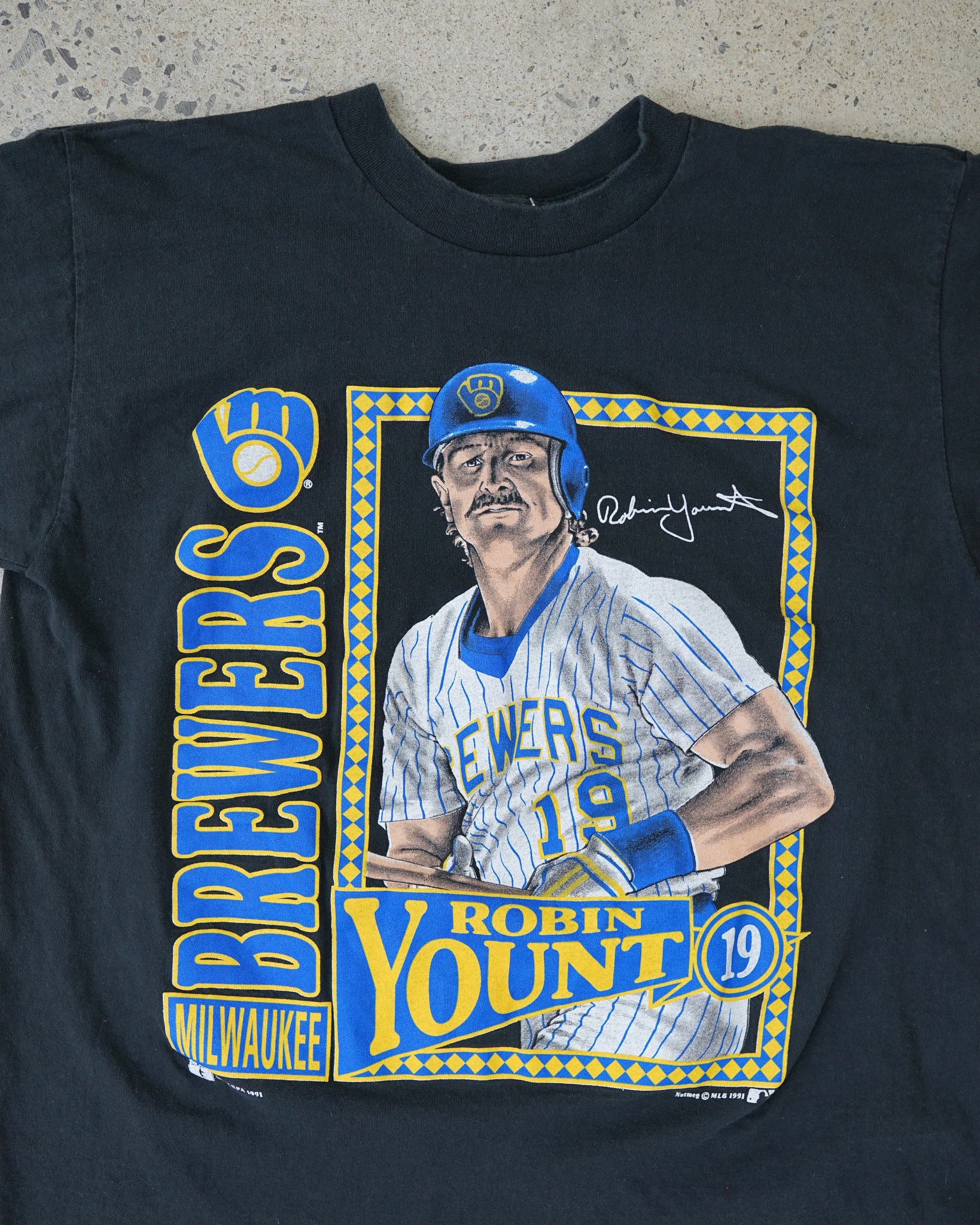 robin yount milwaukee brewers mlb t-shirt