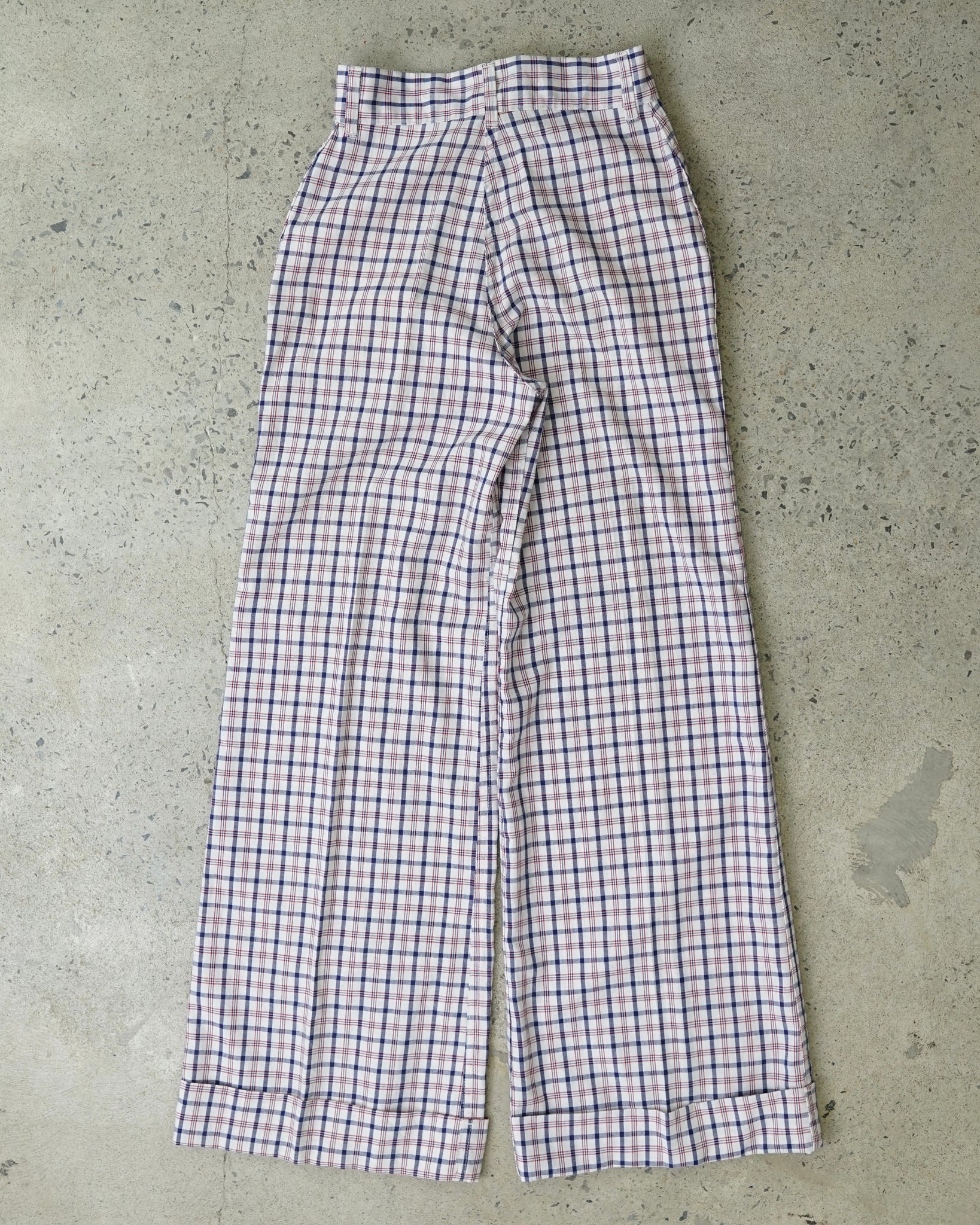 vintage plaid pants - 26x32