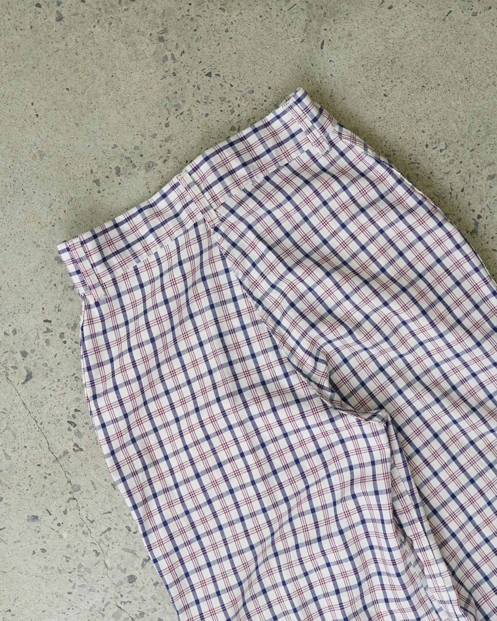 vintage plaid pants - 26x32