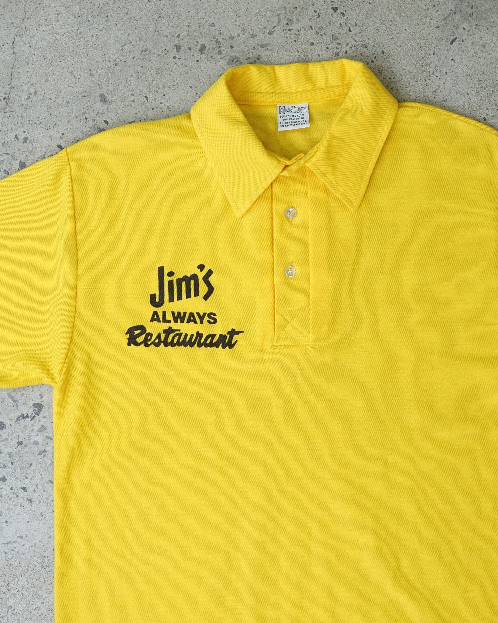 jim's always restaurant polo shirt