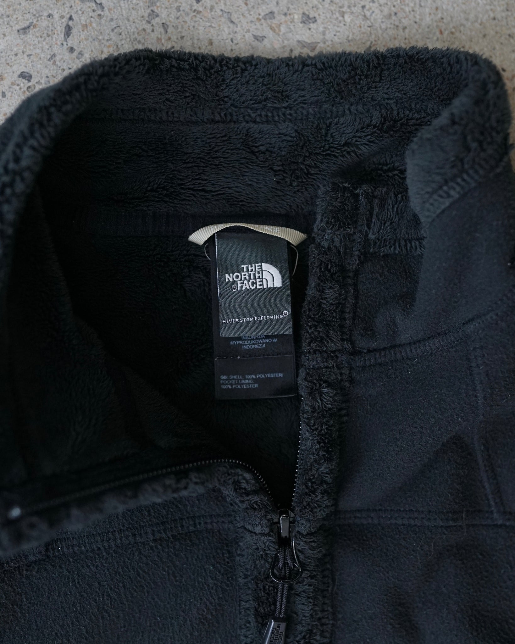 the north face zip-up fleece